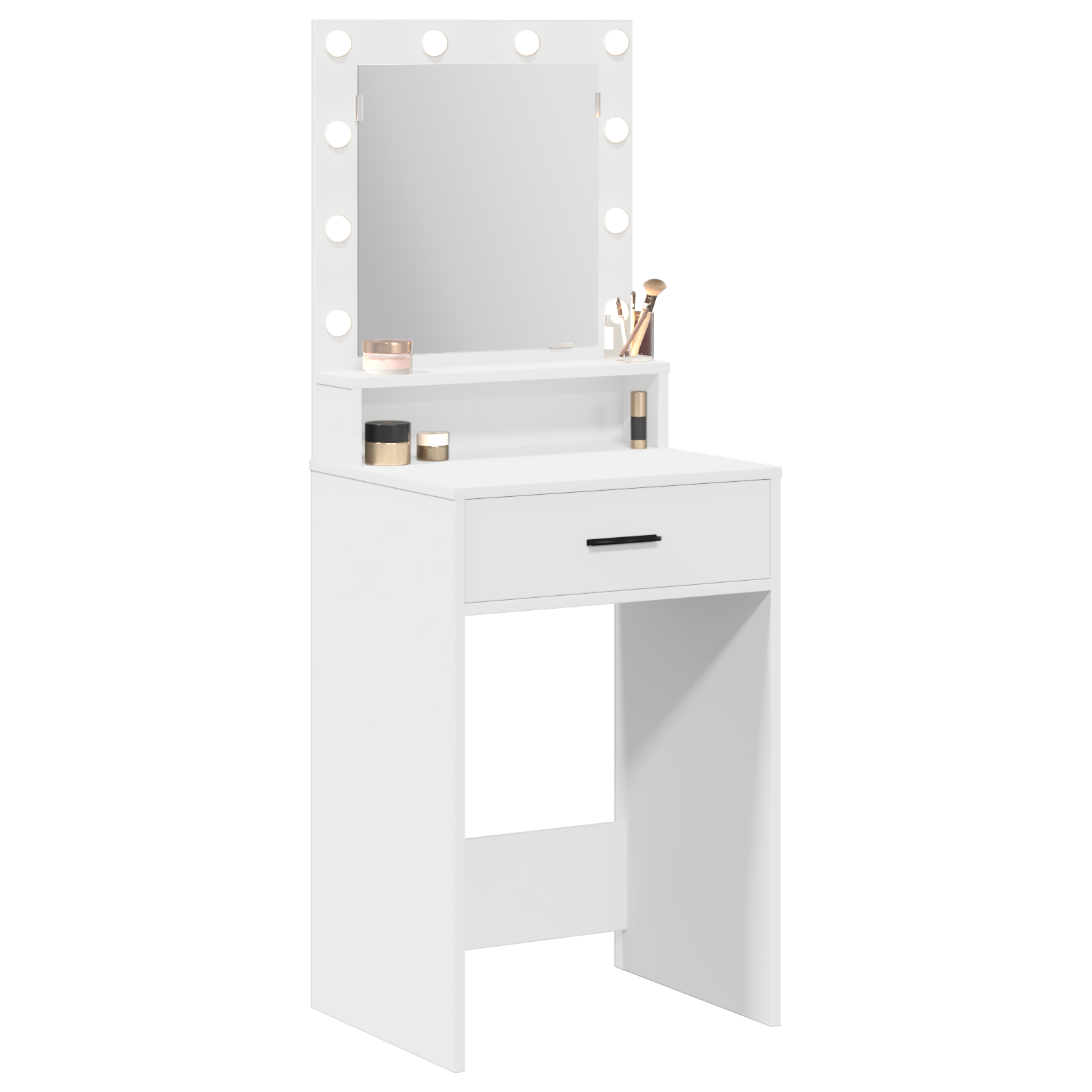 Coiffeuse avec tiroir Blanc 50 x 41 x 135 cm Bois d'ingénierie