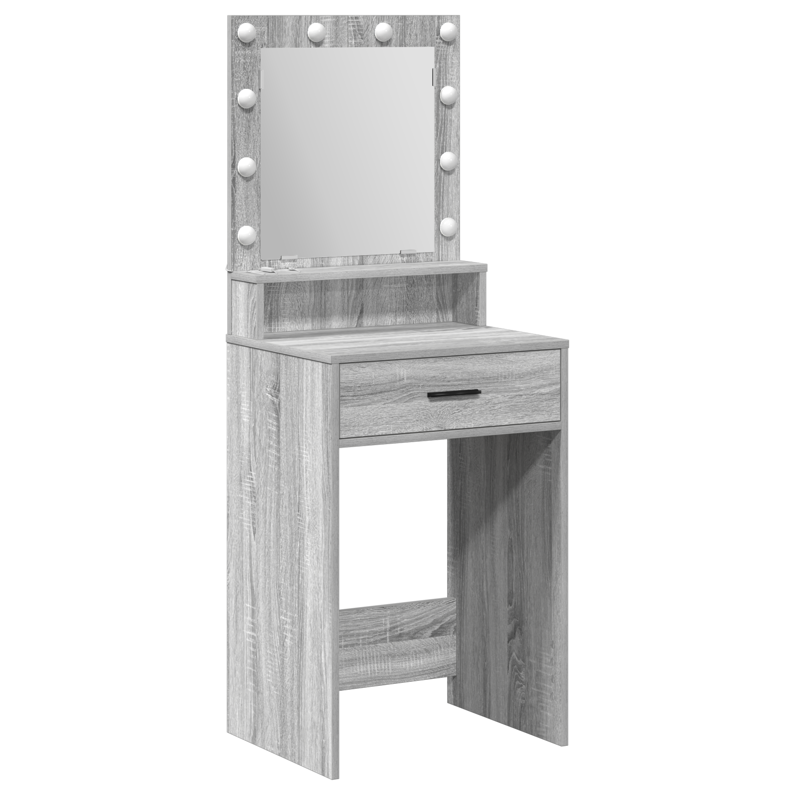 Coiffeuse Sonoma gris 50 x 41 x 135 cm Bois d'ingénierie