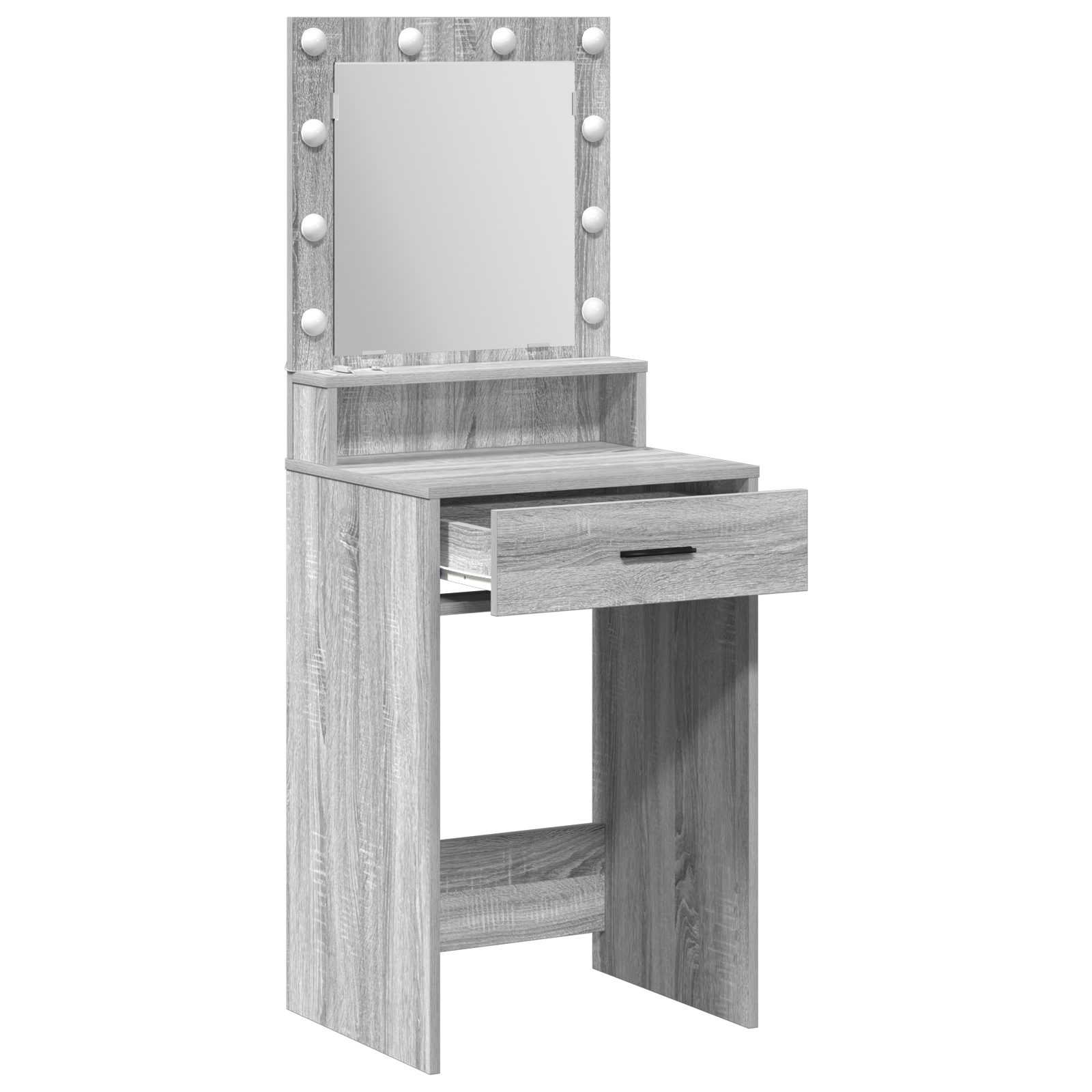Coiffeuse Sonoma gris 50 x 41 x 135 cm Bois d'ingénierie