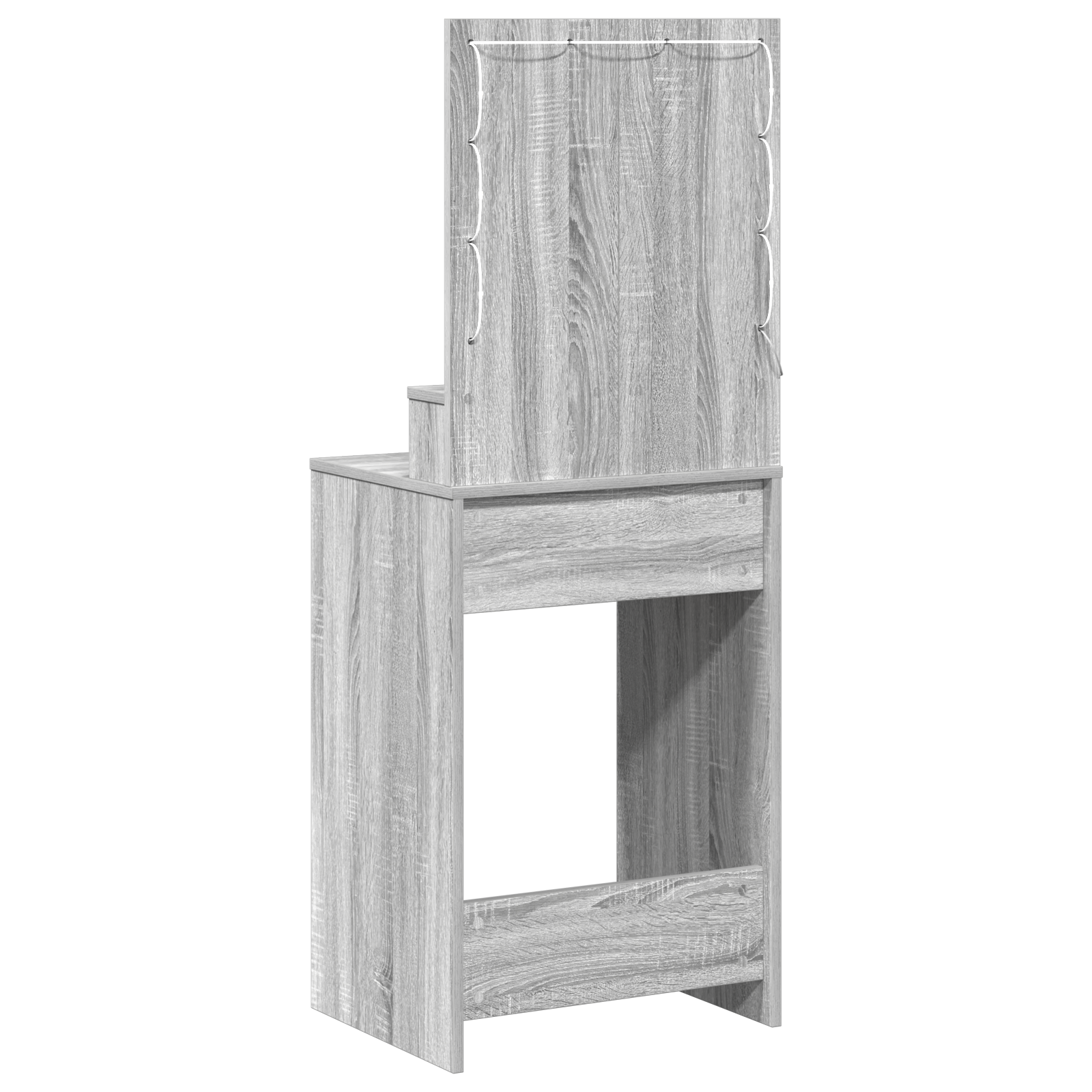 Coiffeuse Sonoma gris 50 x 41 x 135 cm Bois d'ingénierie