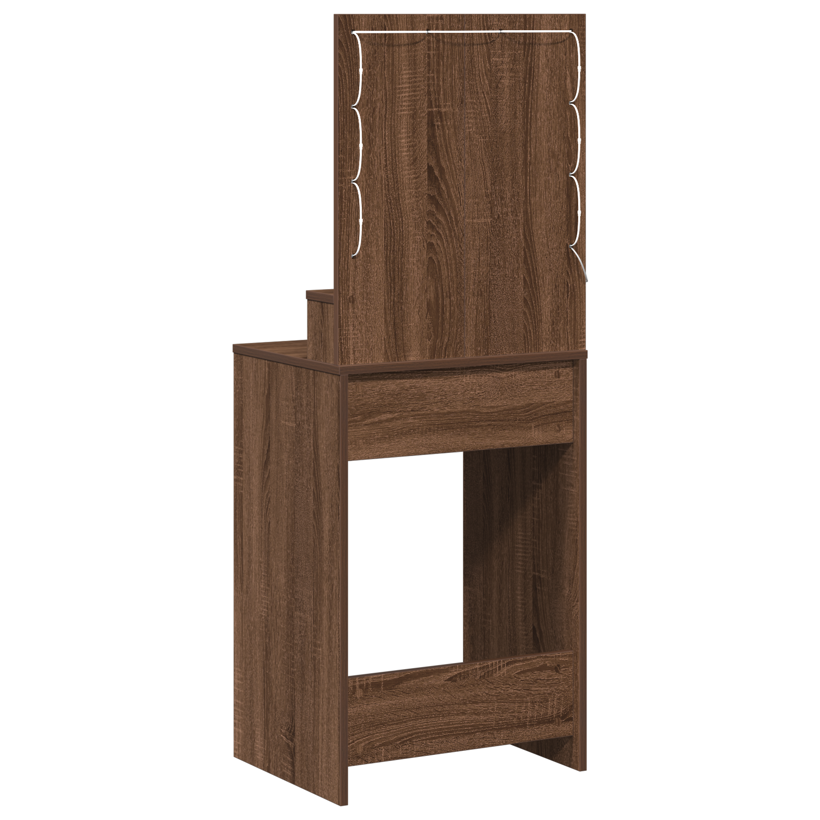Coiffeuse Chêne marron 50 x 41 x 135 cm Bois d'ingénierie - XIOS
