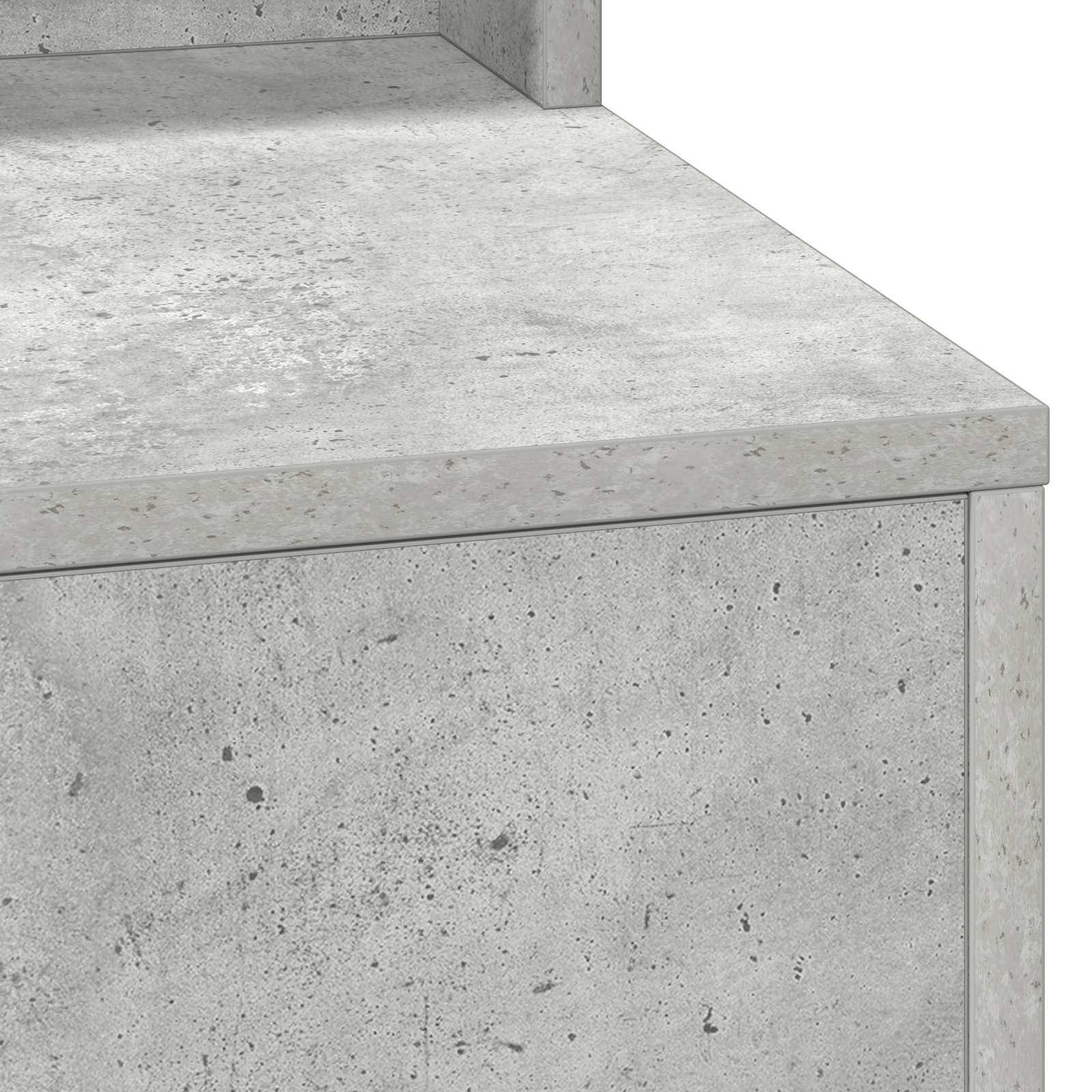 Coiffeuse Gris béton 100 x 41 x 135 cm Bois d'ingénierie - XIOS