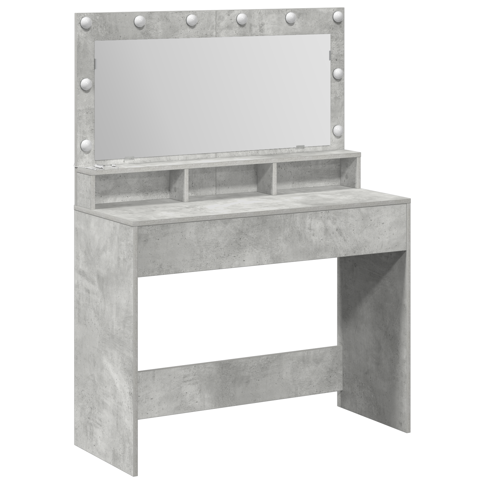 Coiffeuse Gris béton 100 x 41 x 135 cm Bois d'ingénierie - XIOS