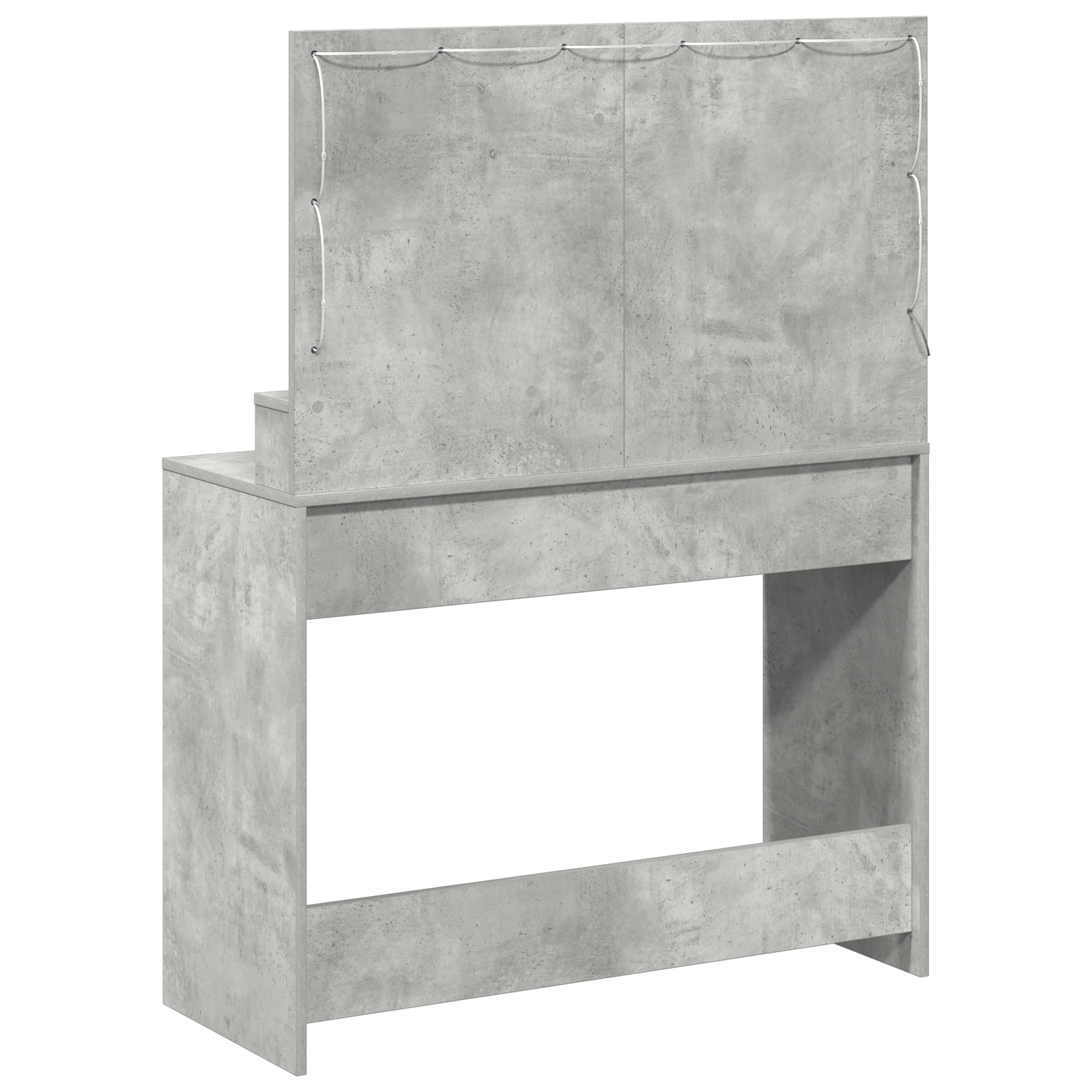 Coiffeuse Gris béton 100 x 41 x 135 cm Bois d'ingénierie - XIOS