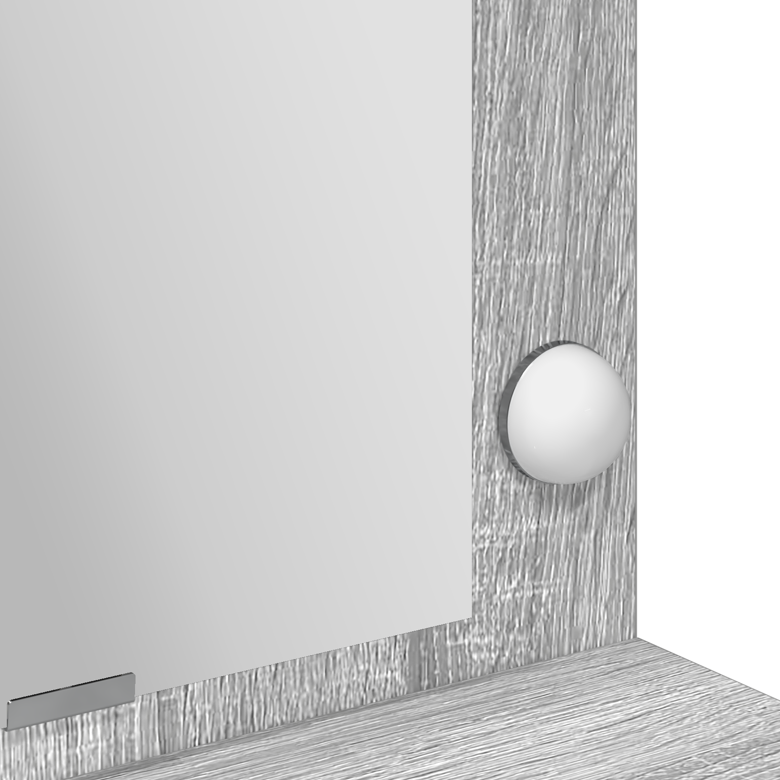 Coiffeuse vidaXL avec des lumières LED, gris Sonoma, 100x41x135 cm