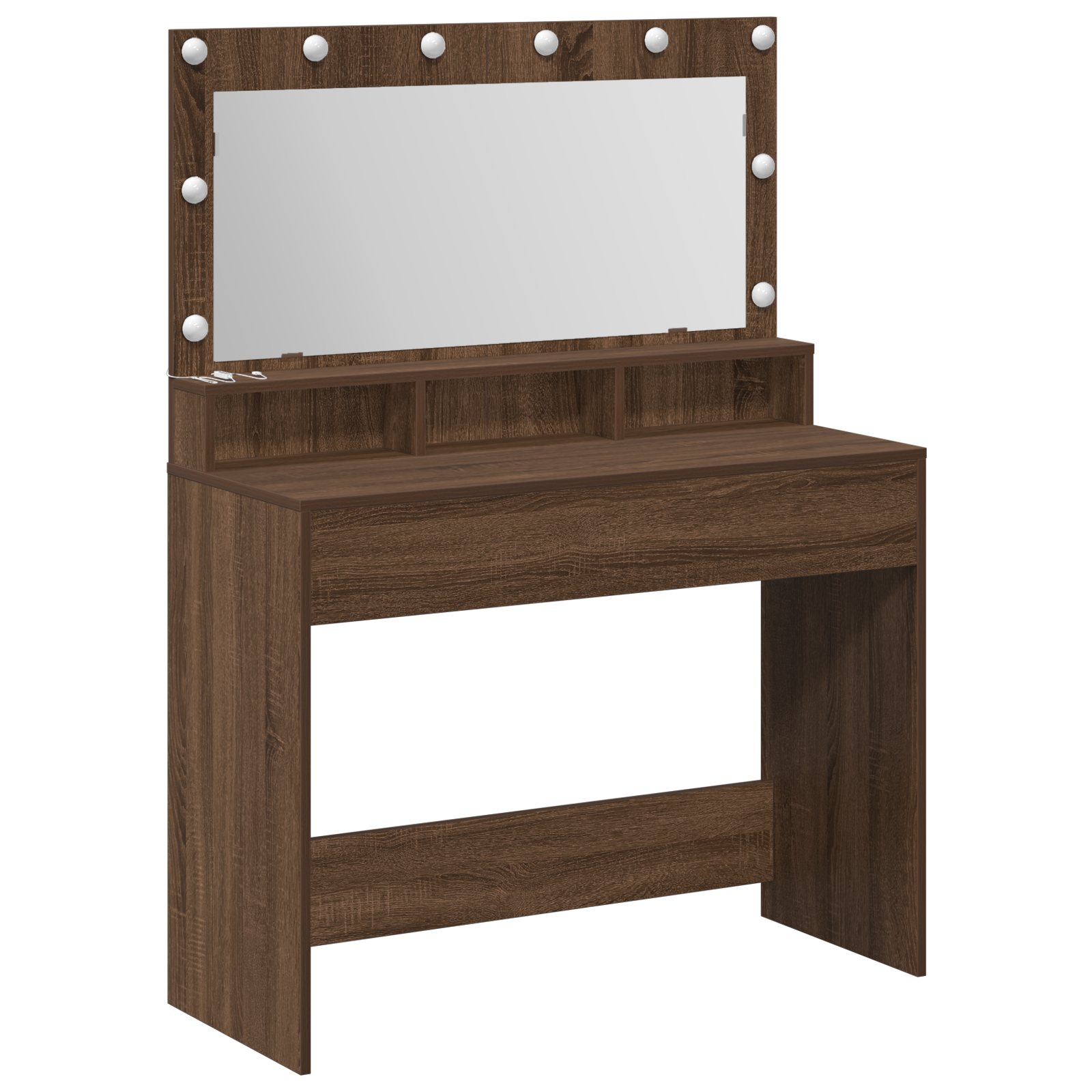 Coiffeuse Chêne brun 100 x 41 x 135 cm Bois d'ingénierie - XIOS