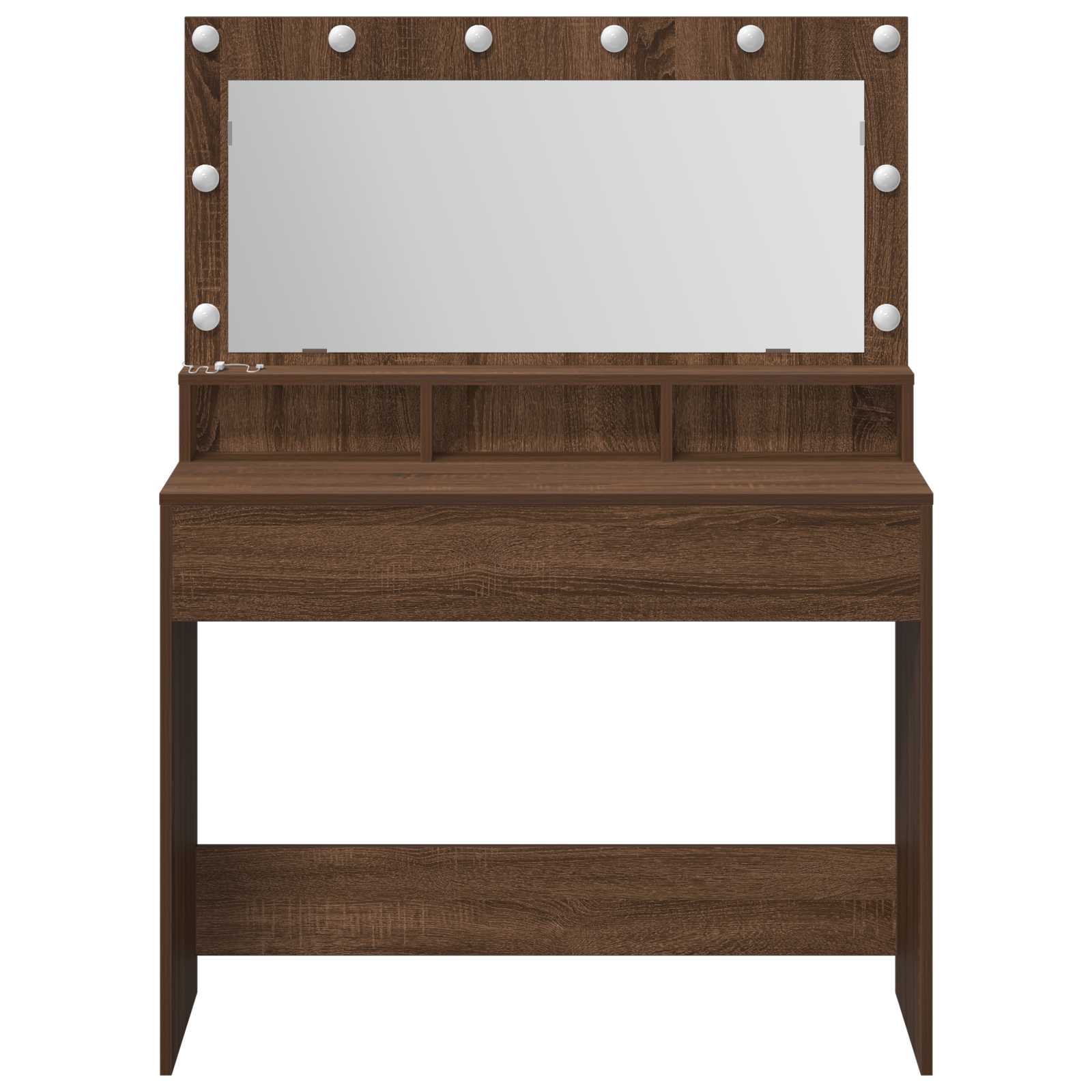 Coiffeuse Chêne brun 100 x 41 x 135 cm Bois d'ingénierie - XIOS