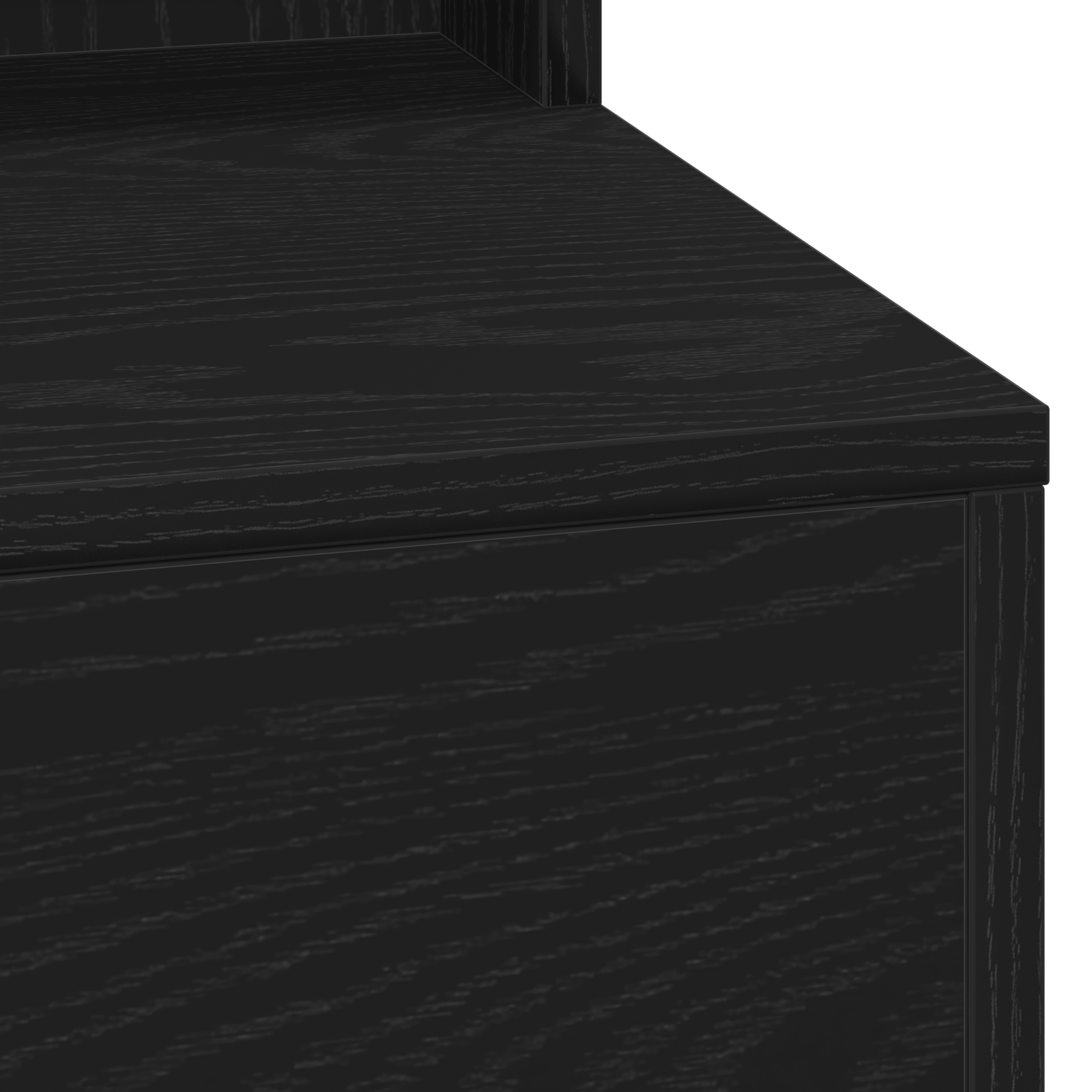 Coiffeuse vidaXL avec des lumières LED - Chêne Noir 79x41x135 cm