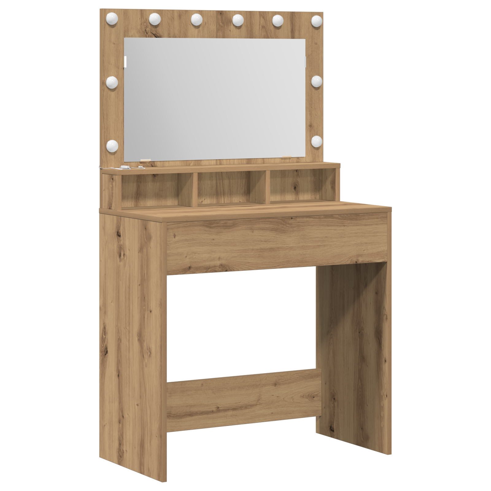 Coiffeuse chêne artisanal 79 x 41 x 135 cm Bois d'ingénierie - XIOS