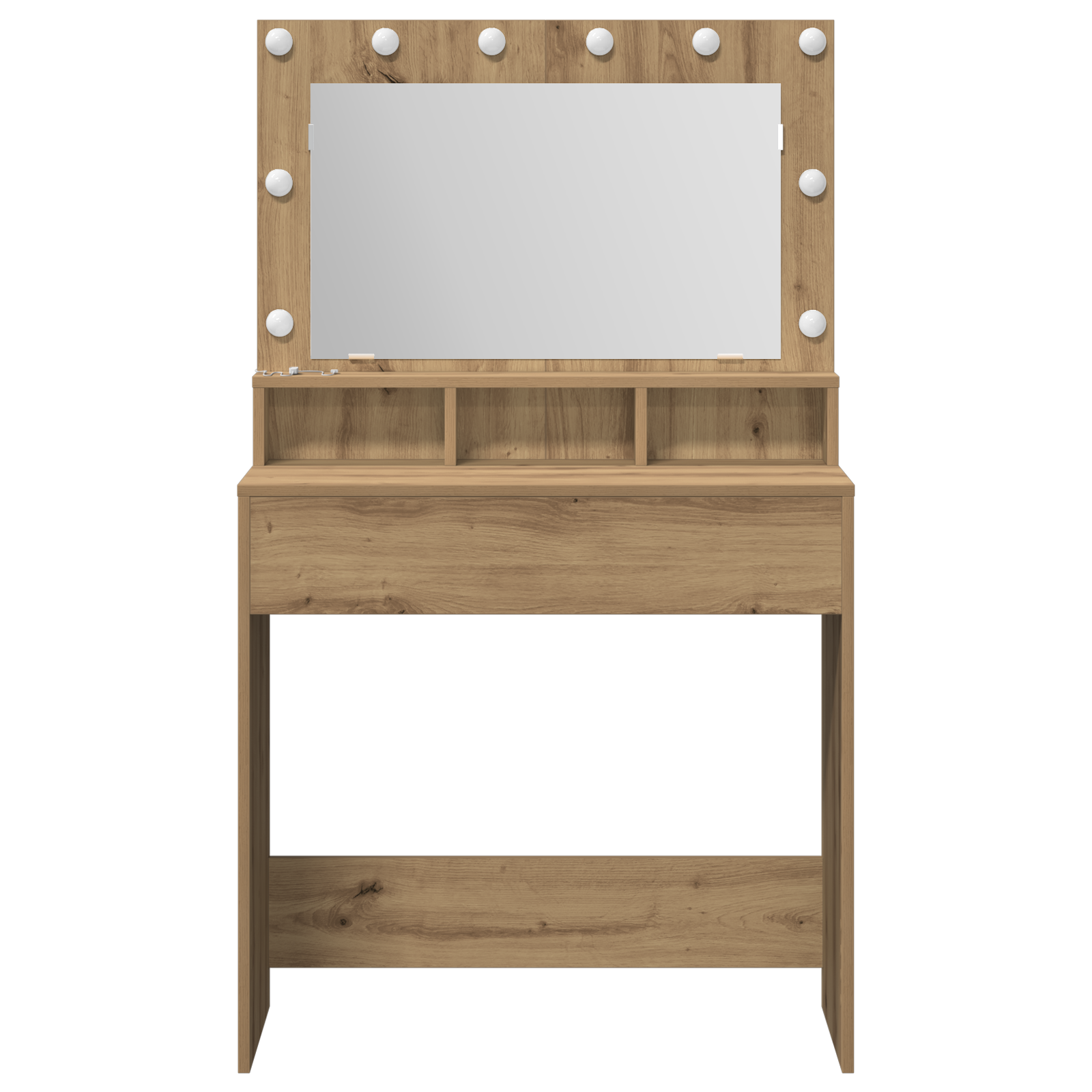 Coiffeuse chêne artisanal 79 x 41 x 135 cm Bois d'ingénierie - XIOS