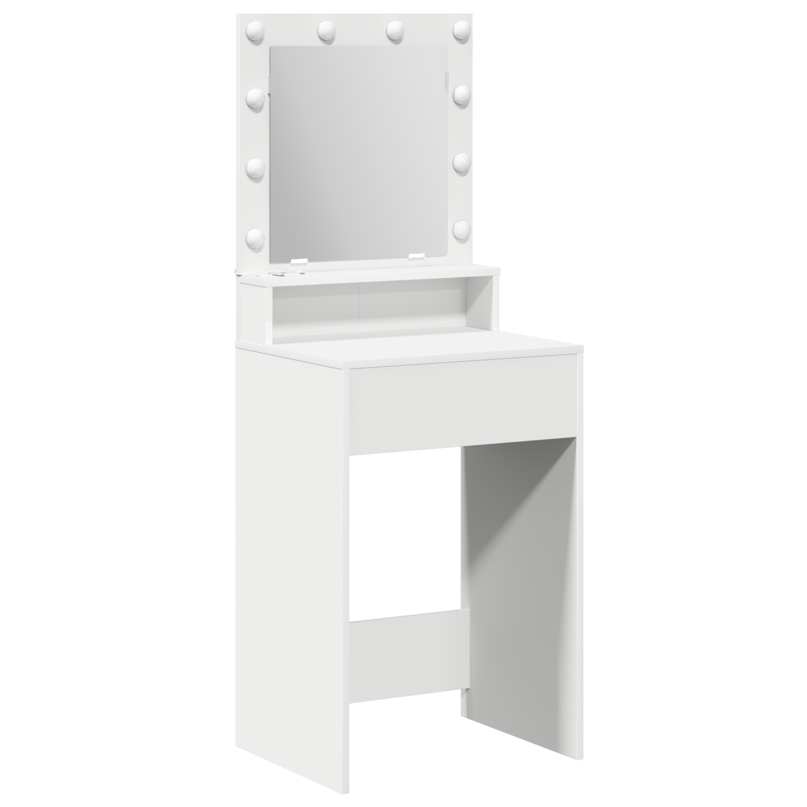 Coiffeuse avec étagère Blanc 50 x 41 x 135 cm Bois d'ingénierie - XIOS