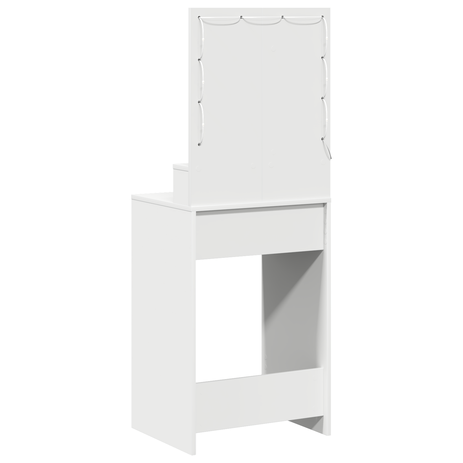 Coiffeuse avec étagère Blanc 50 x 41 x 135 cm Bois d'ingénierie - XIOS