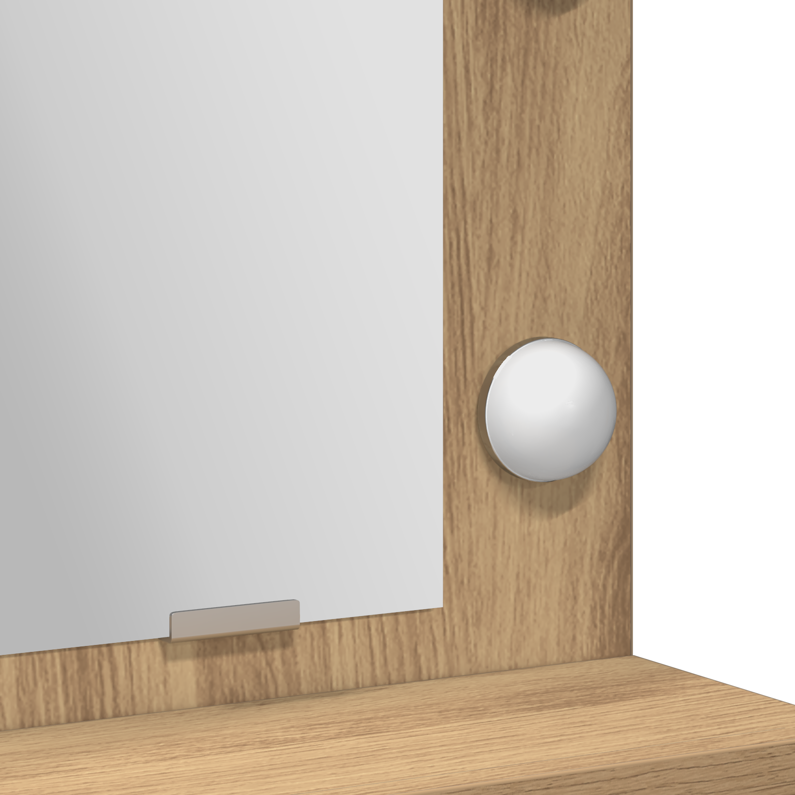 Coiffeuse chêne artisanal 50 x 41 x 135 cm Bois d'ingénierie - XIOS