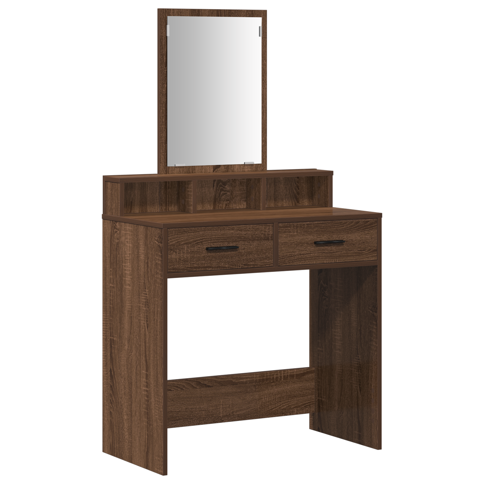 Table de maquillage vidaXL avec tiroirs en chêne brun 79x41x140 cm