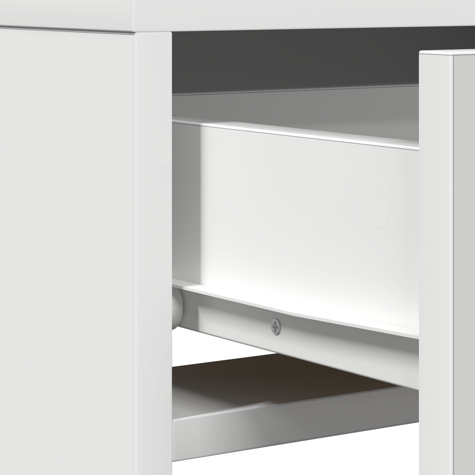 Table de Toilette Blanc 50 x 41 x 140 cm Bois d'ingénierie - XIOS