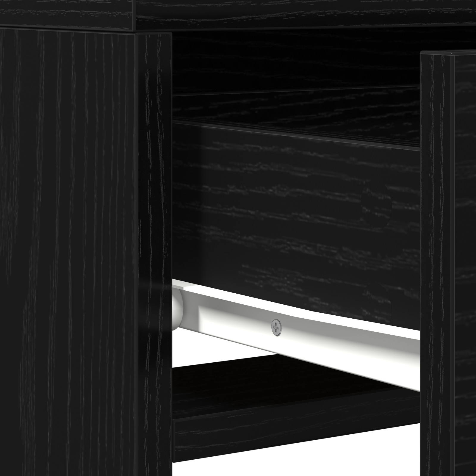 Table de Toilette Noir 50 x 41 x 140 cm Bois d'ingénierie