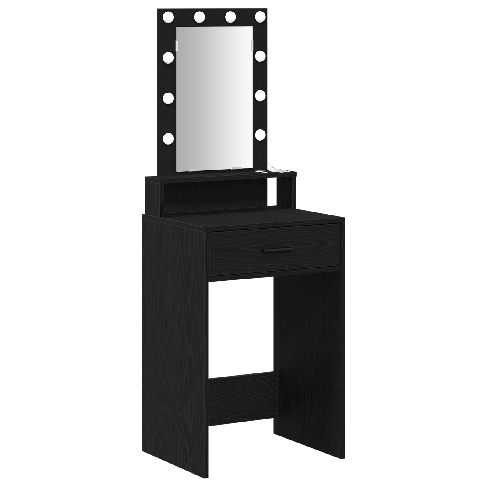 Table de Toilette Noir 50 x 41 x 140 cm Bois d'ingénierie