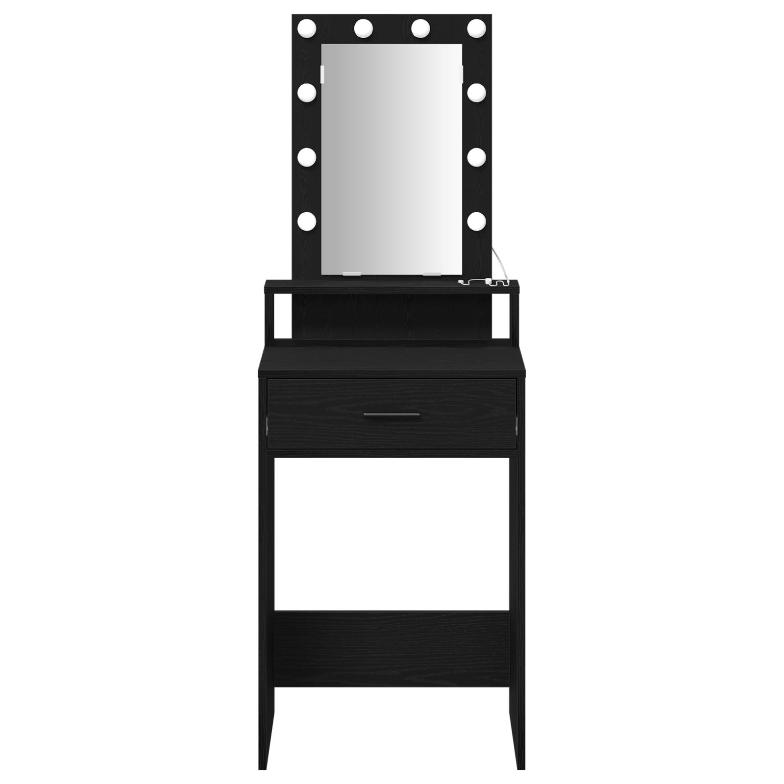 Table de Toilette Noir 50 x 41 x 140 cm Bois d'ingénierie