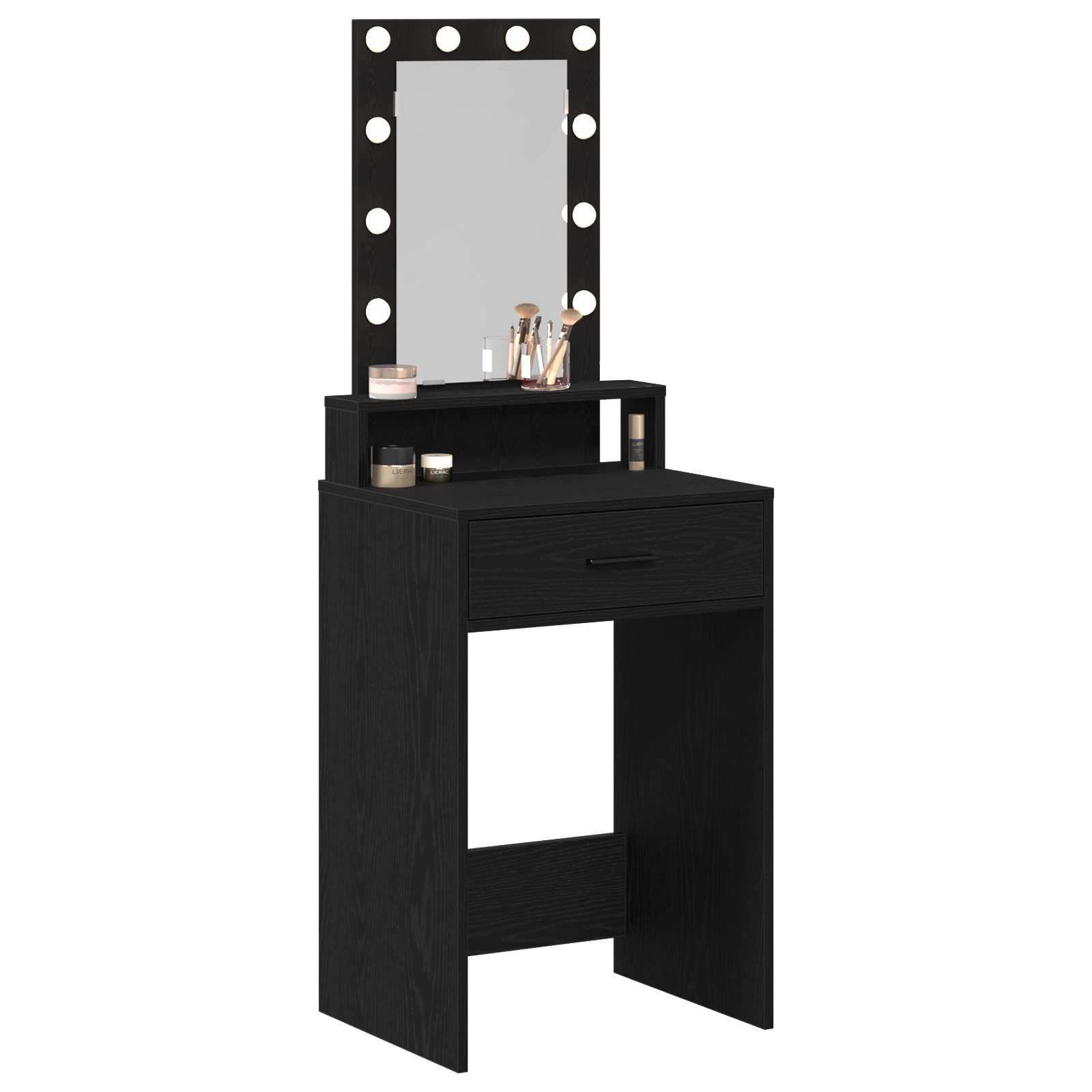 Table de Toilette Noir 50 x 41 x 140 cm Bois d'ingénierie