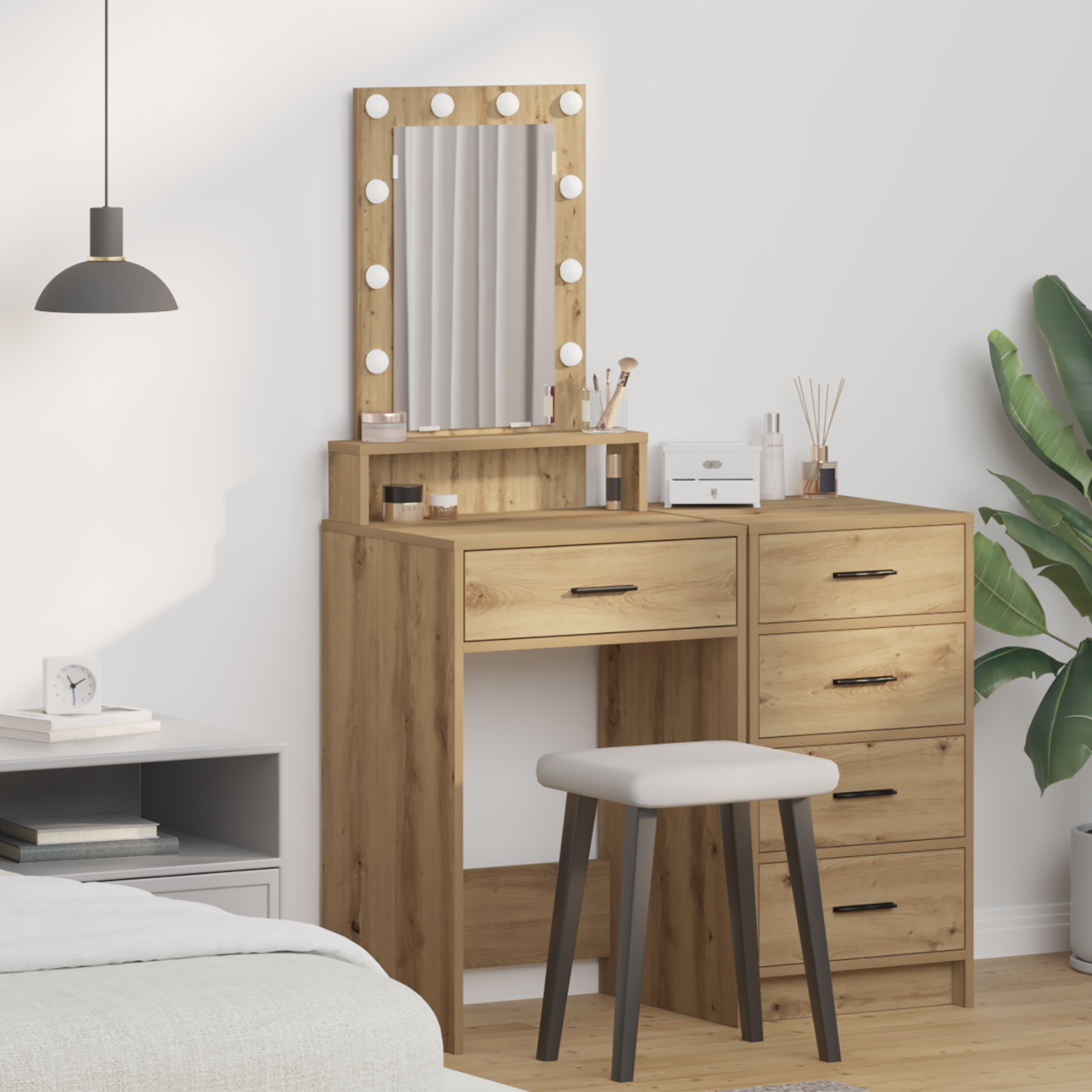 Table de Toilette Marron 50 x 41 x 140 cm Bois d'ingénierie