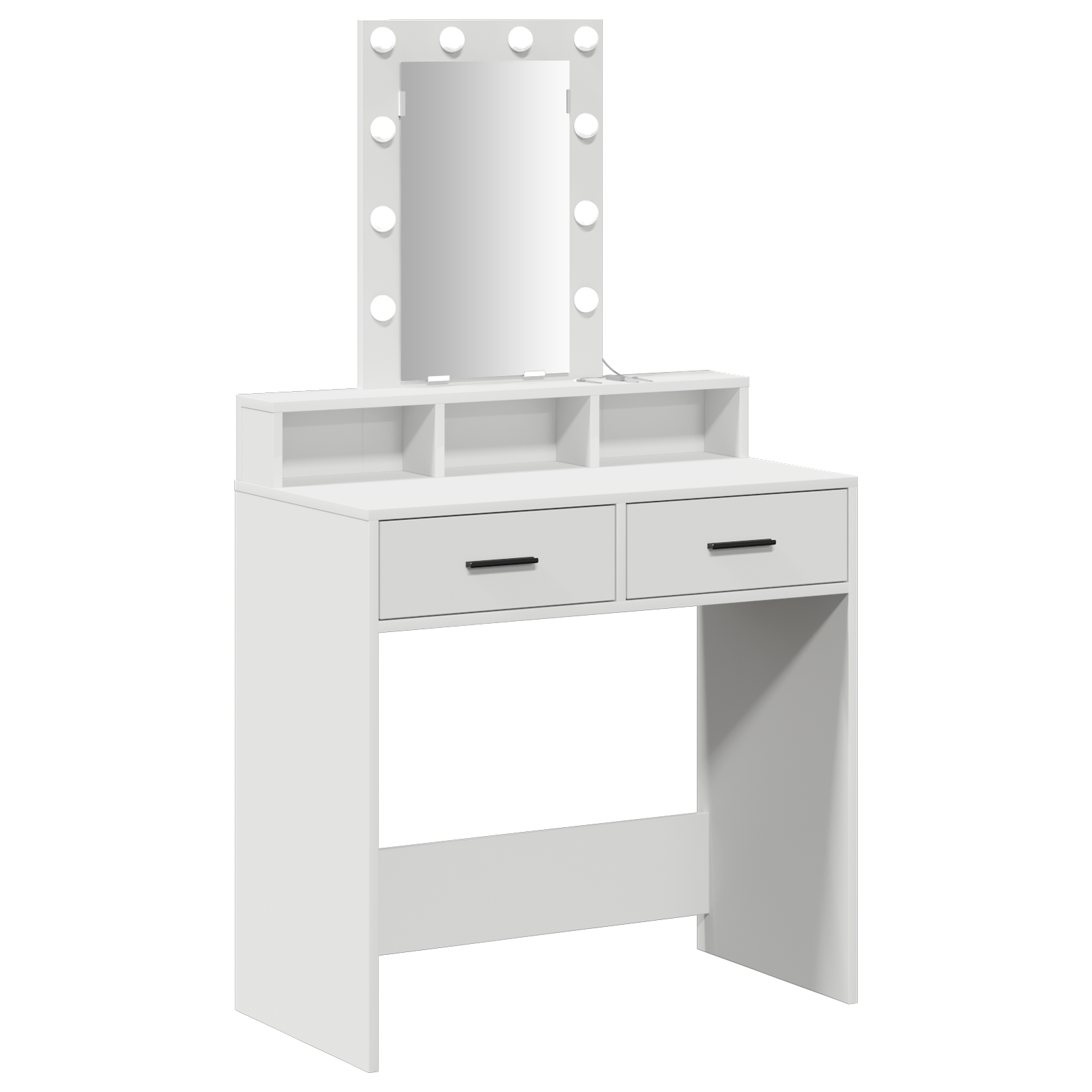 Table de Toilette Blanc 79 x 41 x 140 cm Bois d'ingénierie