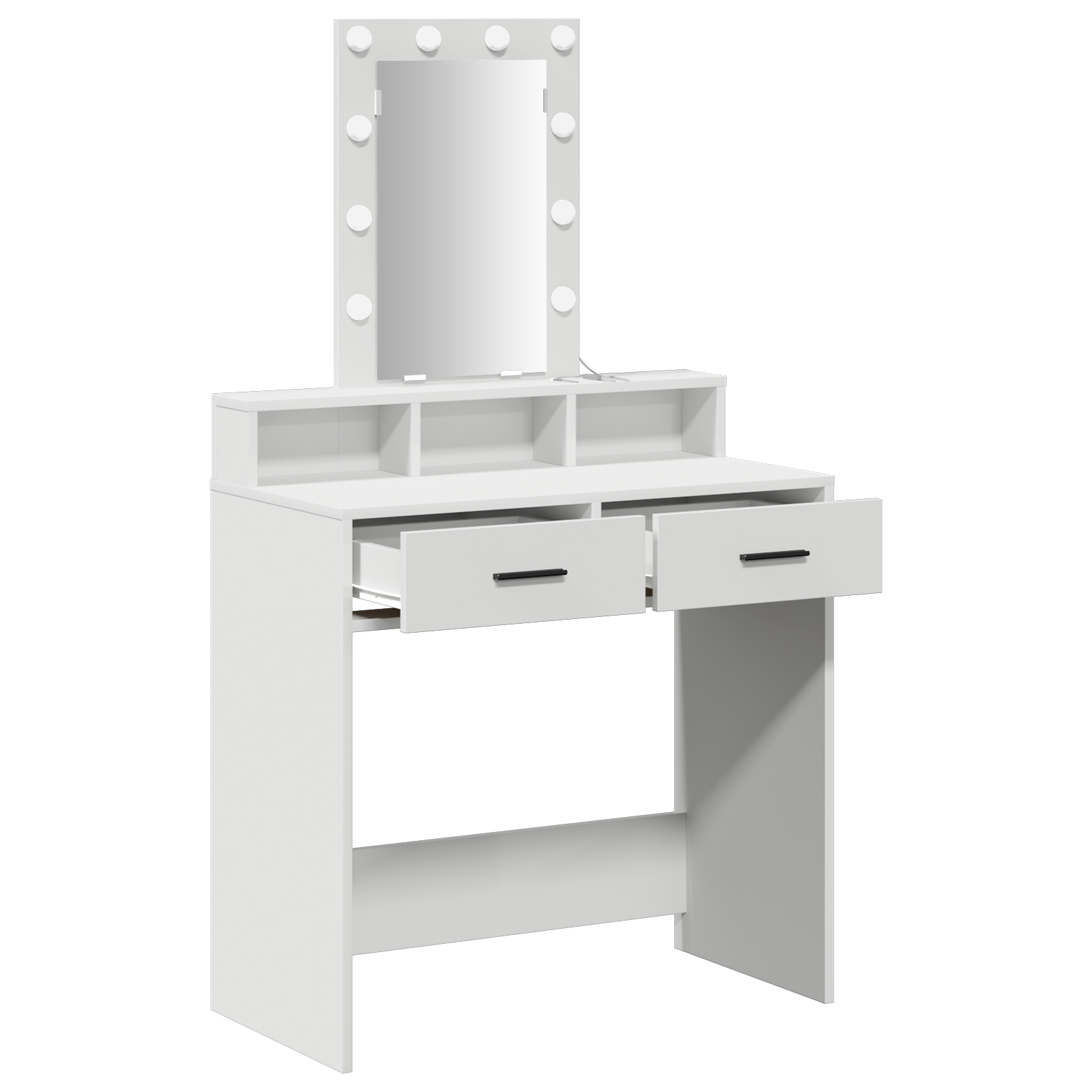 Table de Toilette Blanc 79 x 41 x 140 cm Bois d'ingénierie
