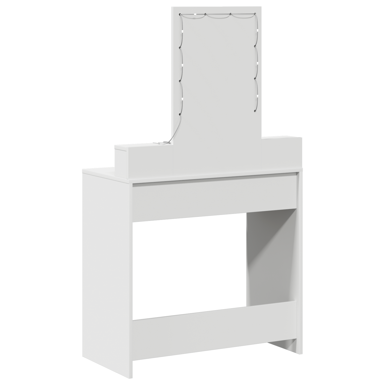 Table de Toilette Blanc 79 x 41 x 140 cm Bois d'ingénierie