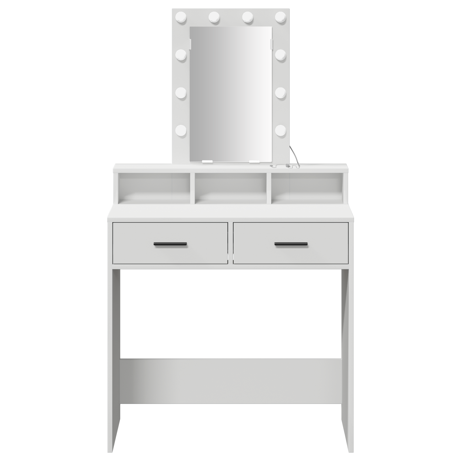 Table de Toilette Blanc 79 x 41 x 140 cm Bois d'ingénierie