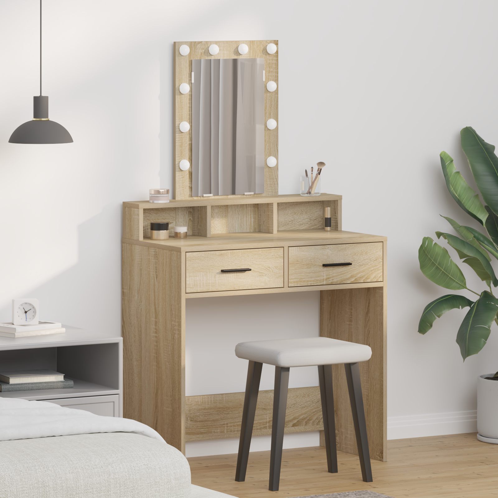 Table de Toilette Marron 79 x 41 x 140 cm Bois d'ingénierie - XIOS