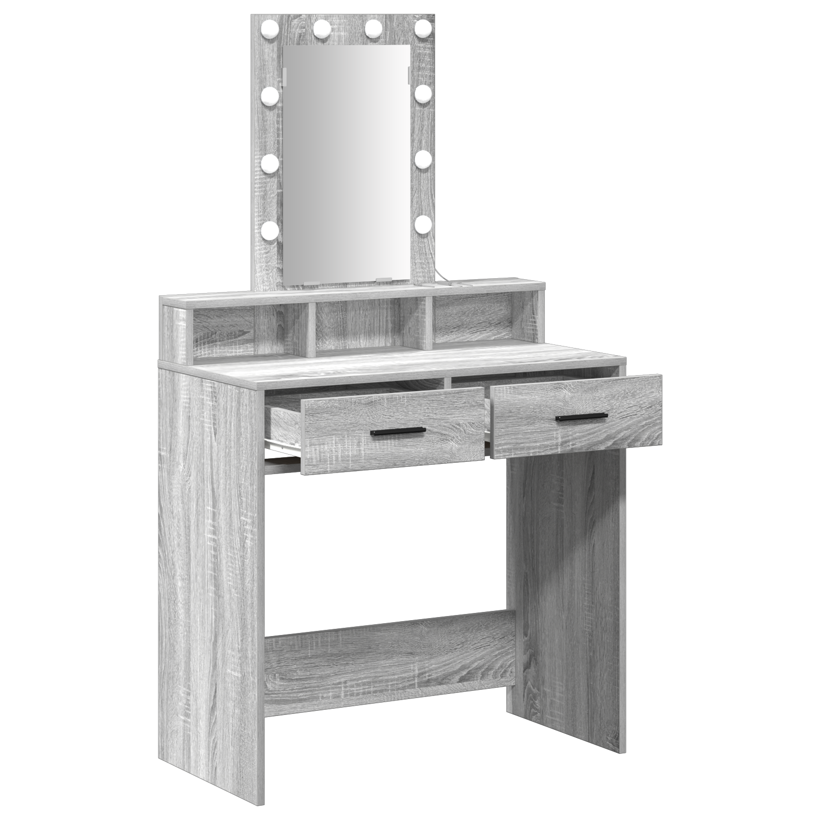 Table de Toilette Gris 79 x 41 x 140 cm Bois d'ingénierie