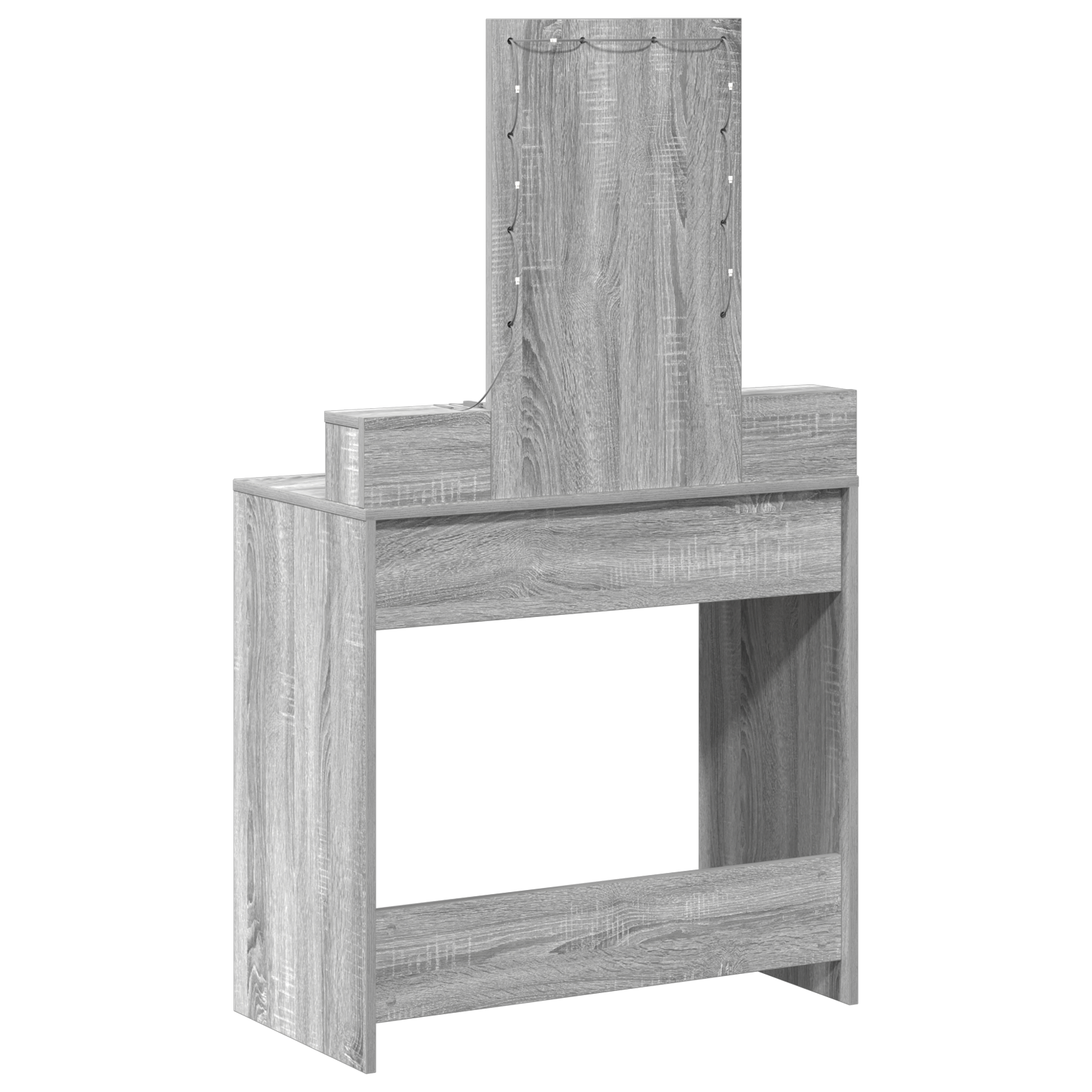 Table de Toilette Gris 79 x 41 x 140 cm Bois d'ingénierie