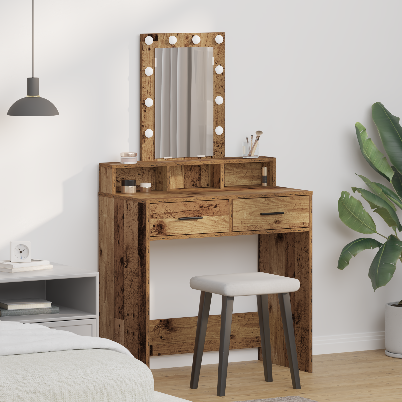 Table de Toilette Marron 79 x 41 x 140 cm Bois d'ingénierie