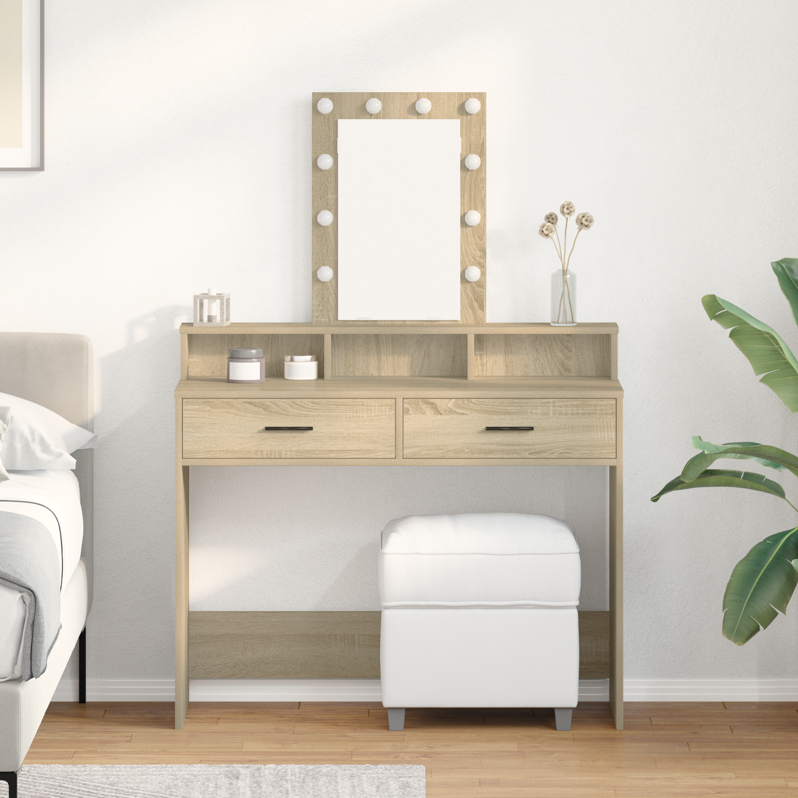Table de Toilette Marron 100 x 41 x 140 cm Bois d'ingénierie