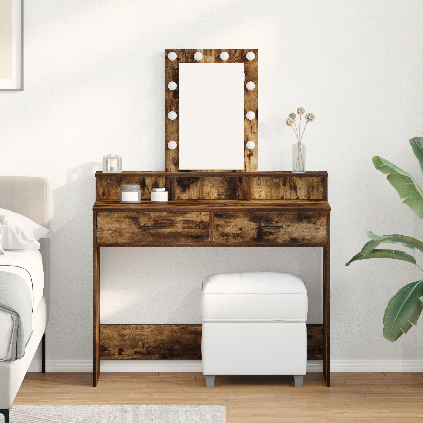 Table de Toilette Marron 100 x 41 x 140 cm Bois d'ingénierie