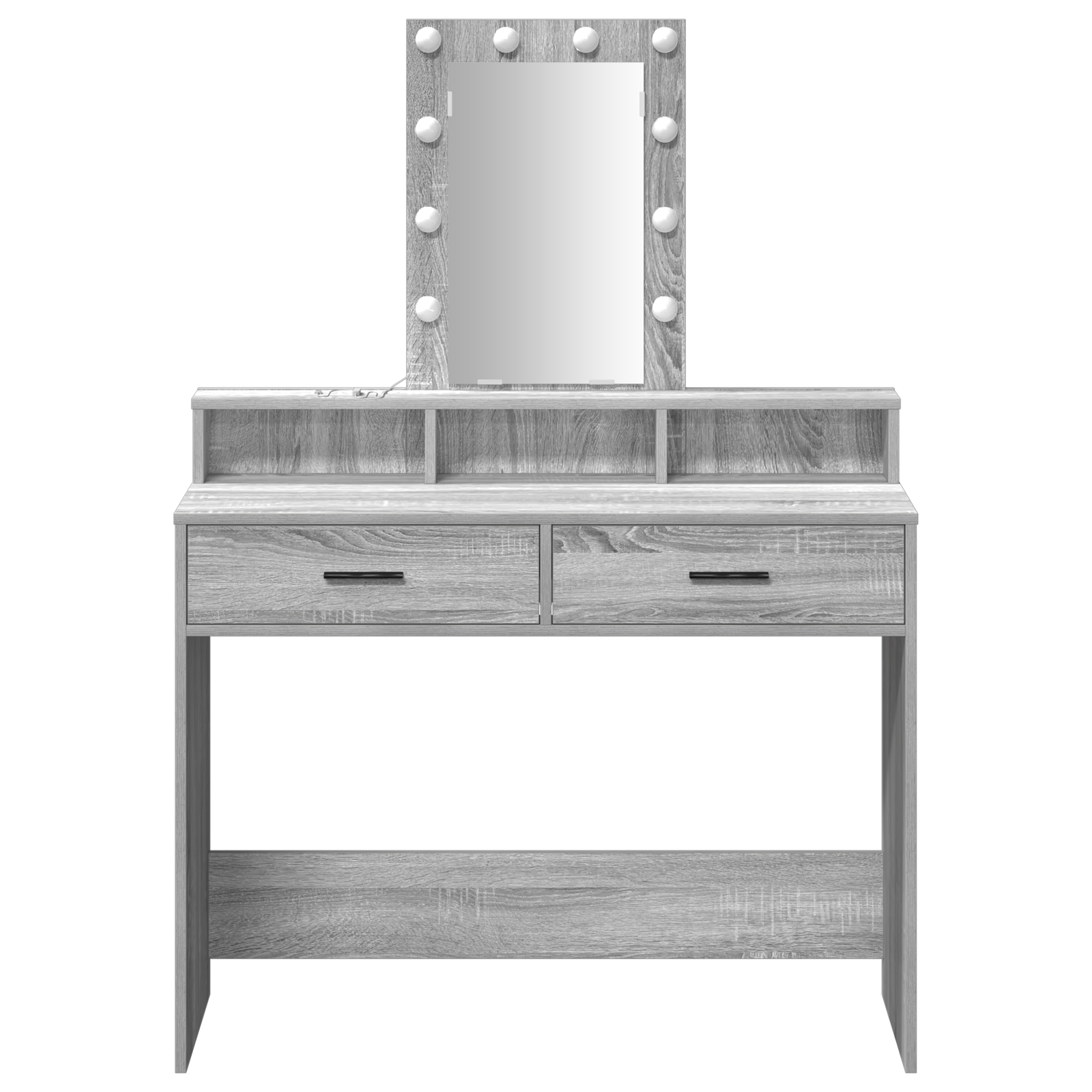 Table de Toilette Gris 100 x 41 x 140 cm Bois d'ingénierie