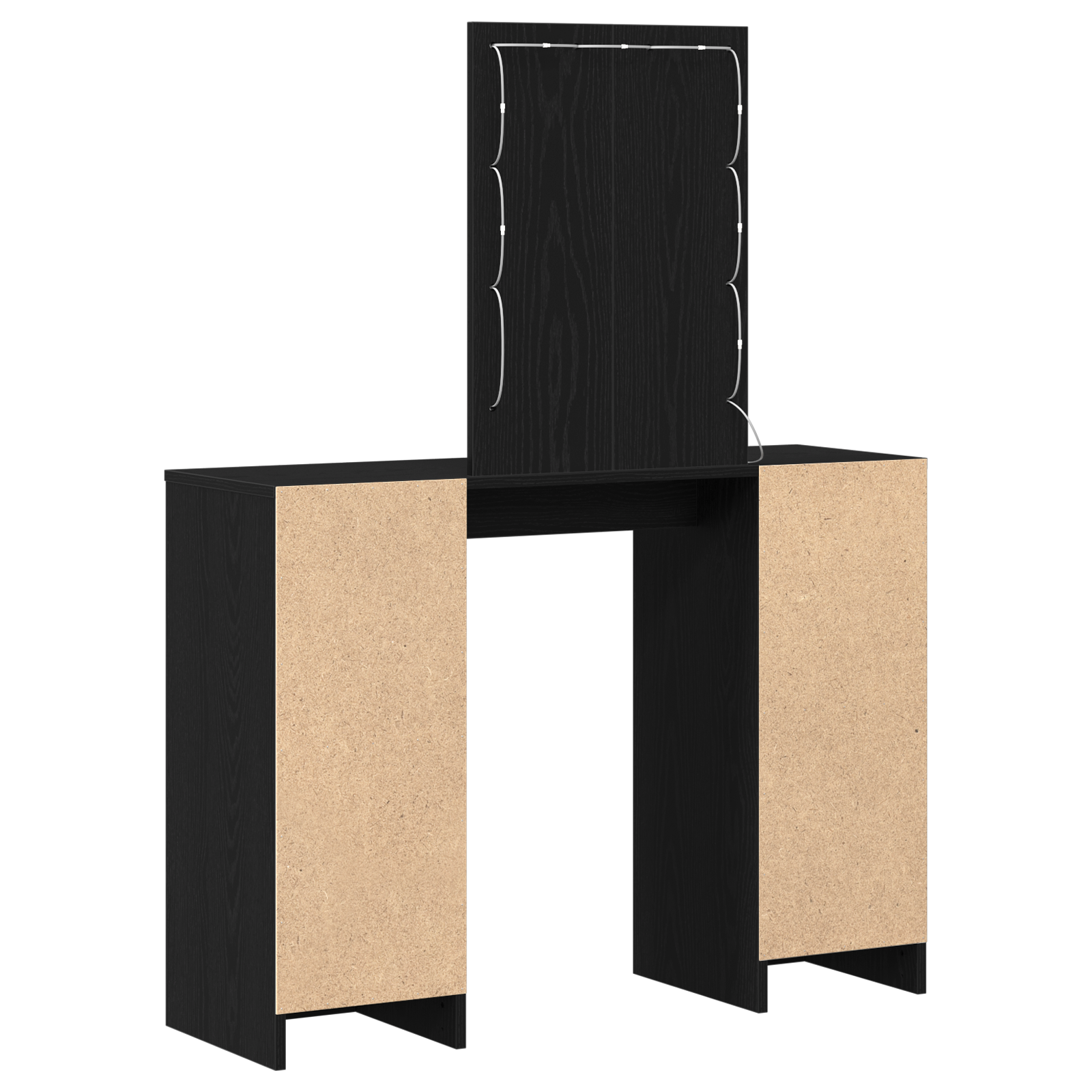 Table de Toilette Noir 102 x 33 x 135 cm Bois d'ingénierie - XIOS