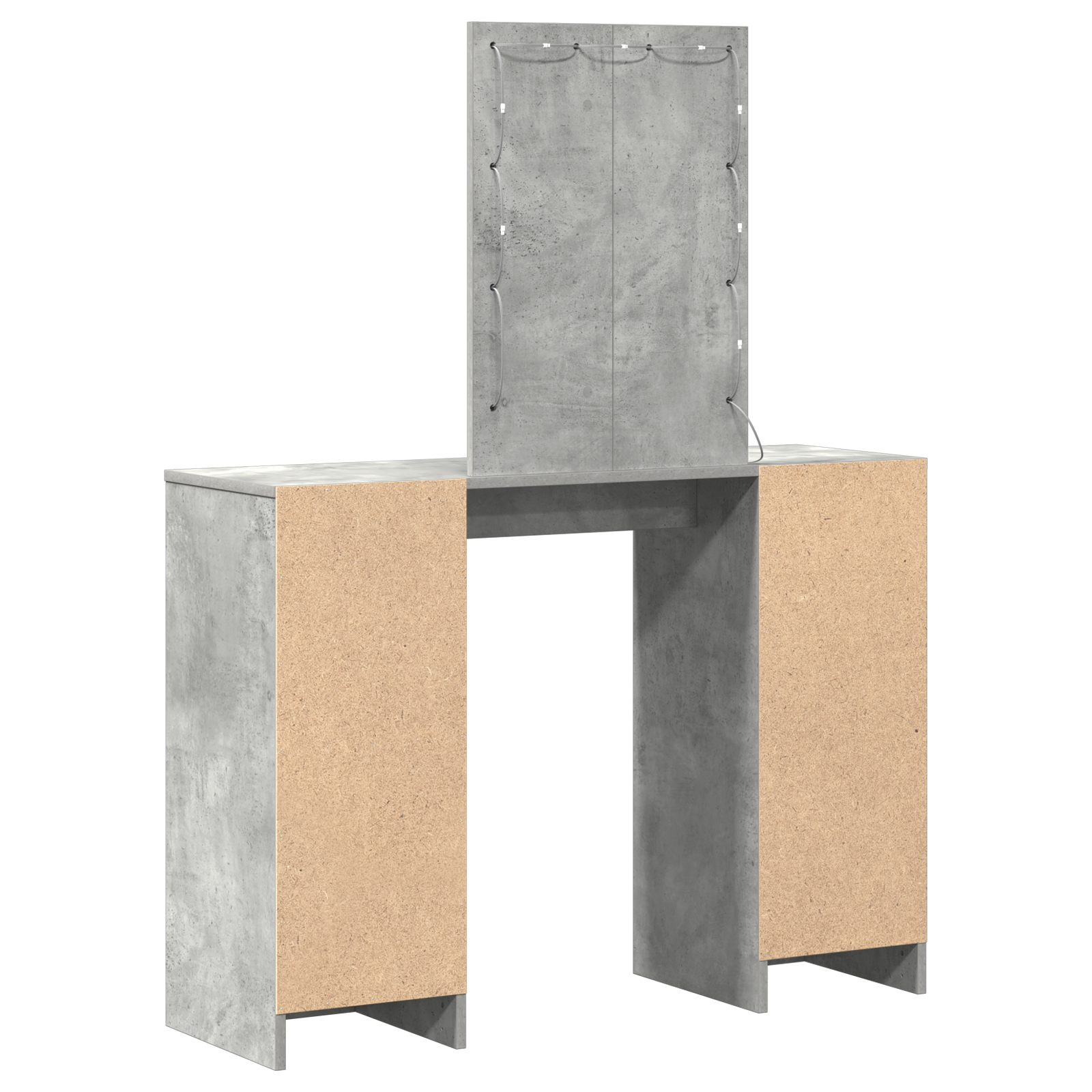 Table de Toilette avec stockage Gris clair 102 x 33 x 135 cm - XIOS