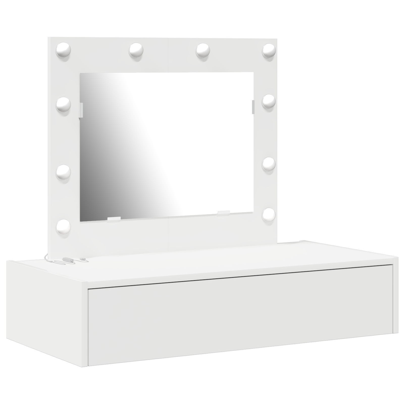 Table de Toilette Blanc 83 x 40 x 70 cm Bois d'ingénierie - XIOS
