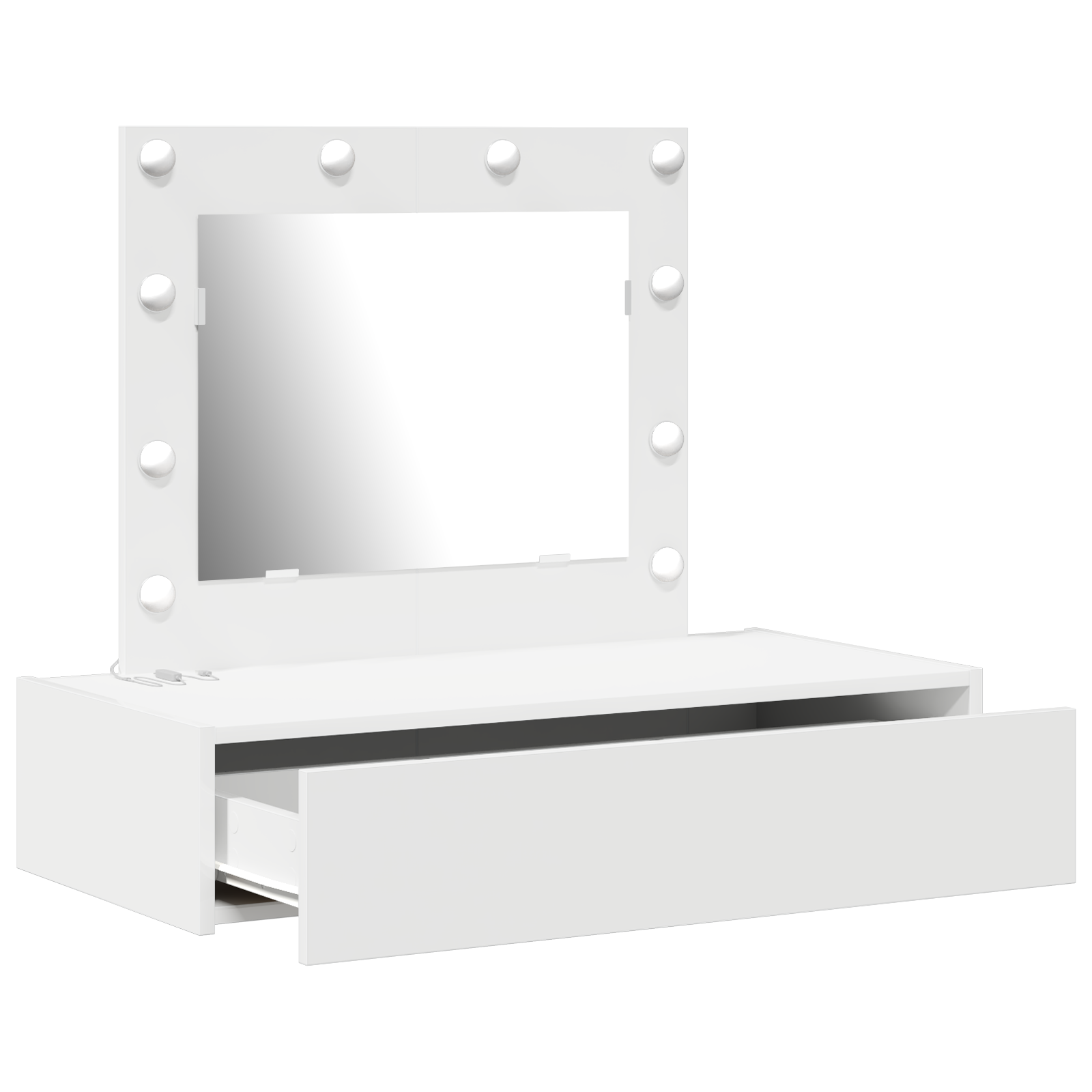 Table de Toilette Blanc 83 x 40 x 70 cm Bois d'ingénierie - XIOS
