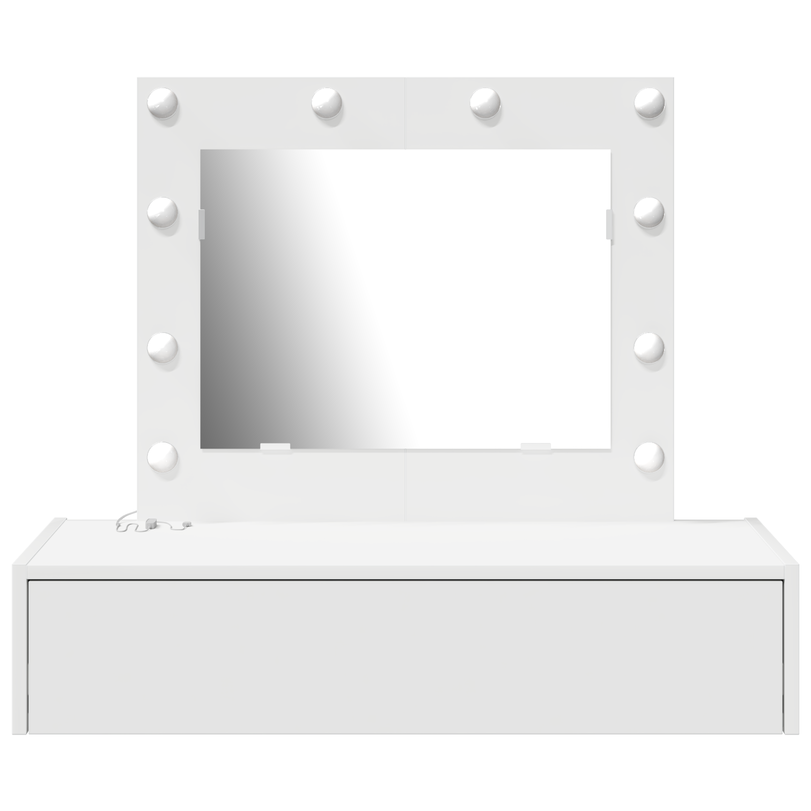 Table de Toilette Blanc 83 x 40 x 70 cm Bois d'ingénierie - XIOS