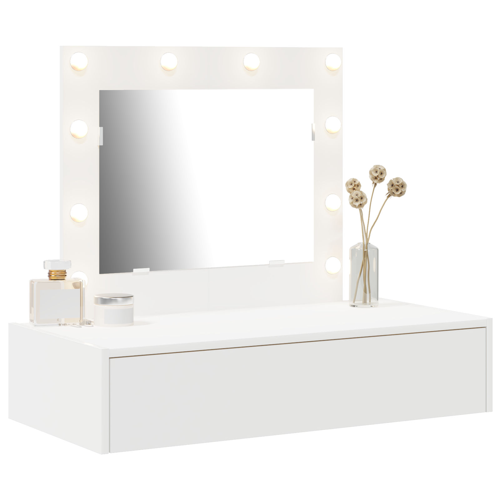 Table de Toilette Blanc 83 x 40 x 70 cm Bois d'ingénierie - XIOS