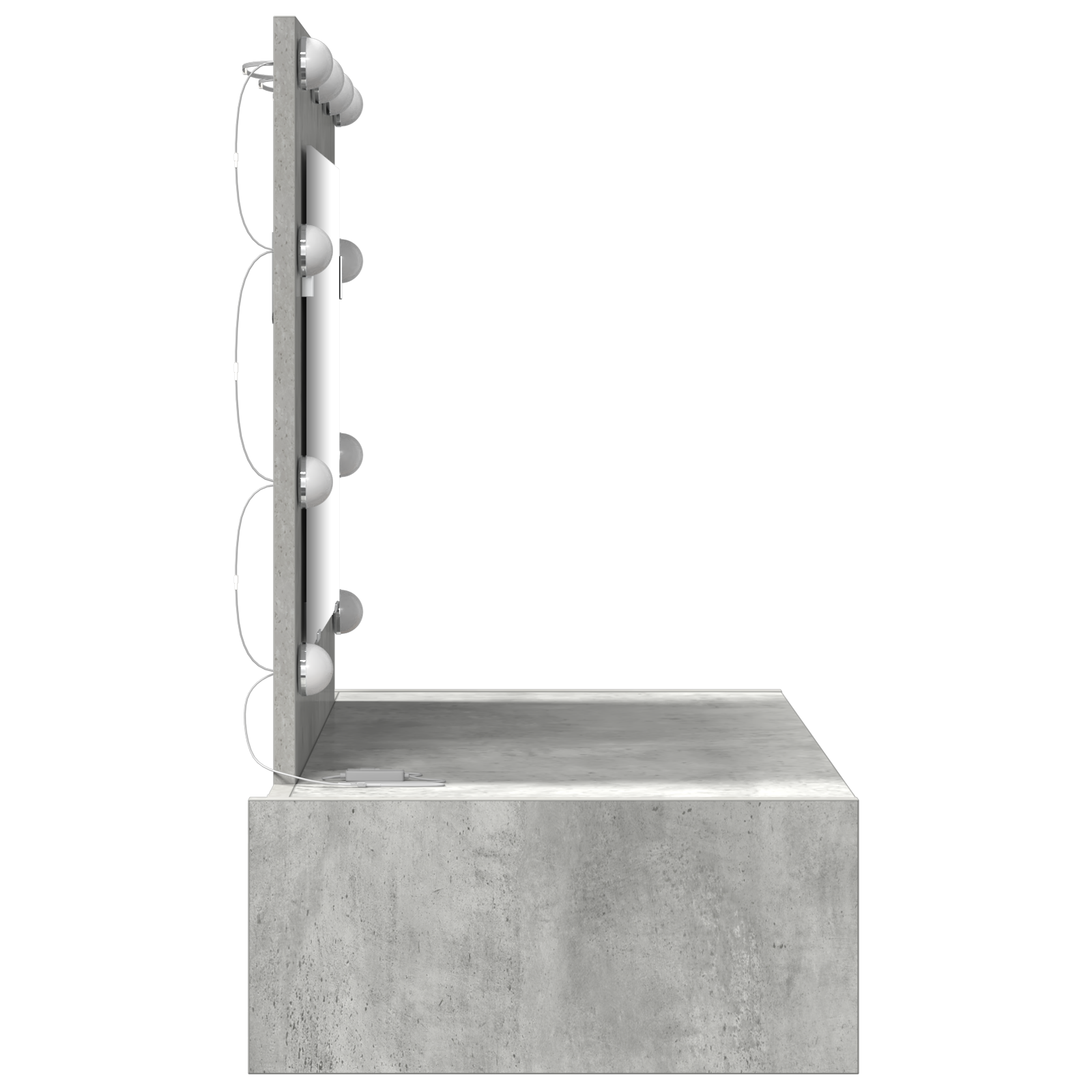 Table de Toilette Gris 83 x 40 x 70 cm Bois d'ingénierie - XIOS