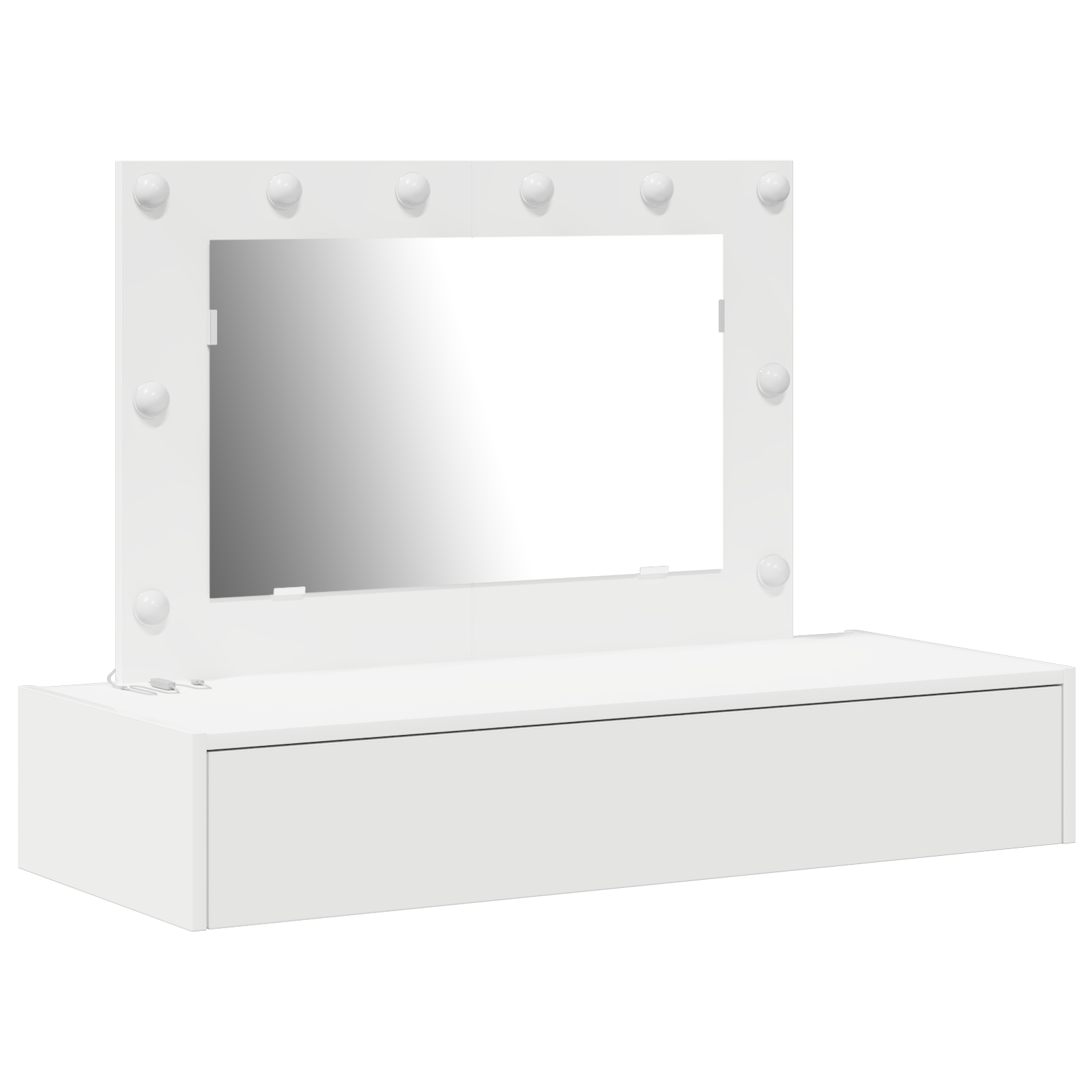 Table de Toilette Blanc 100 x 40 x 70 cm Bois d'ingénierie - XIOS