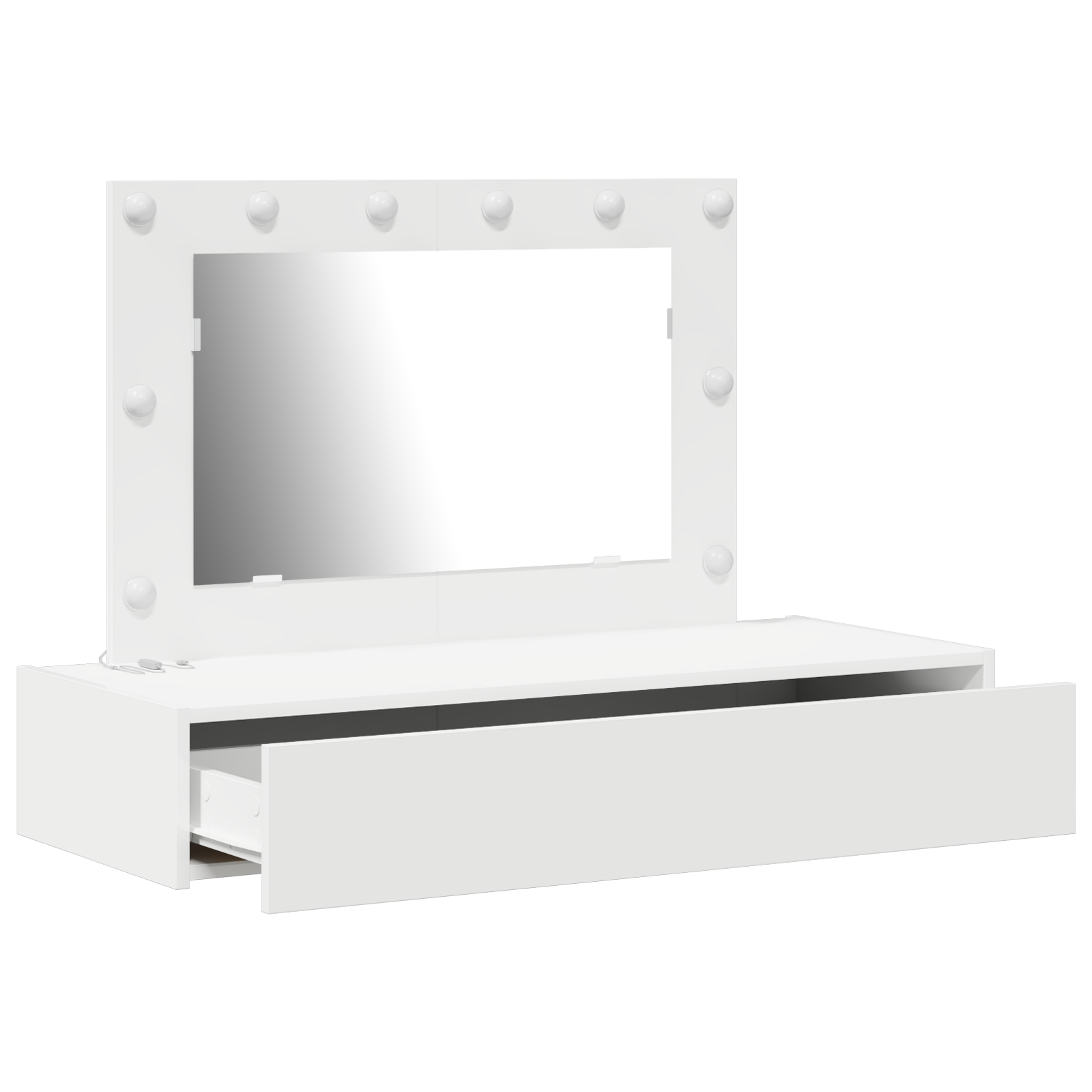 Table de Toilette Blanc 100 x 40 x 70 cm Bois d'ingénierie - XIOS