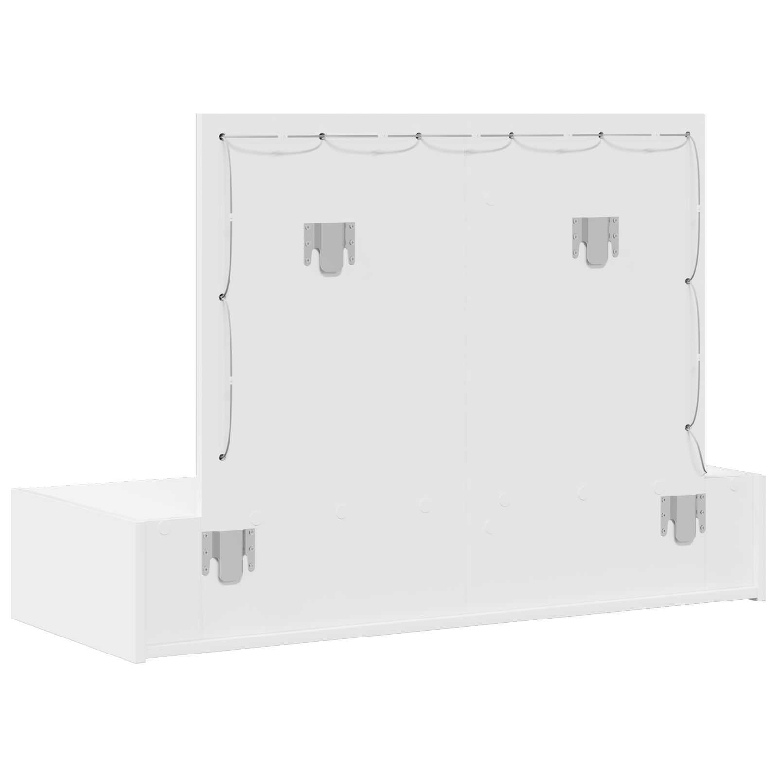 Table de Toilette Blanc 100 x 40 x 70 cm Bois d'ingénierie - XIOS