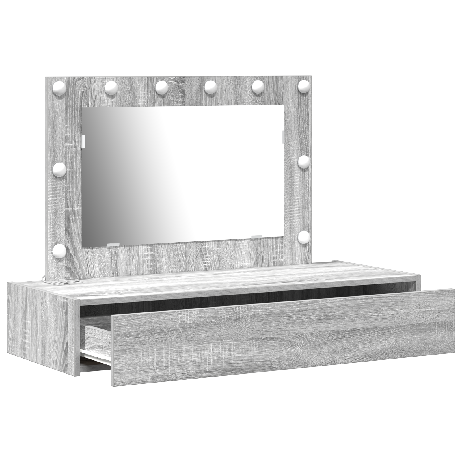 Table de Toilette Gris 100 x 40 x 70 cm Bois d'ingénierie - XIOS