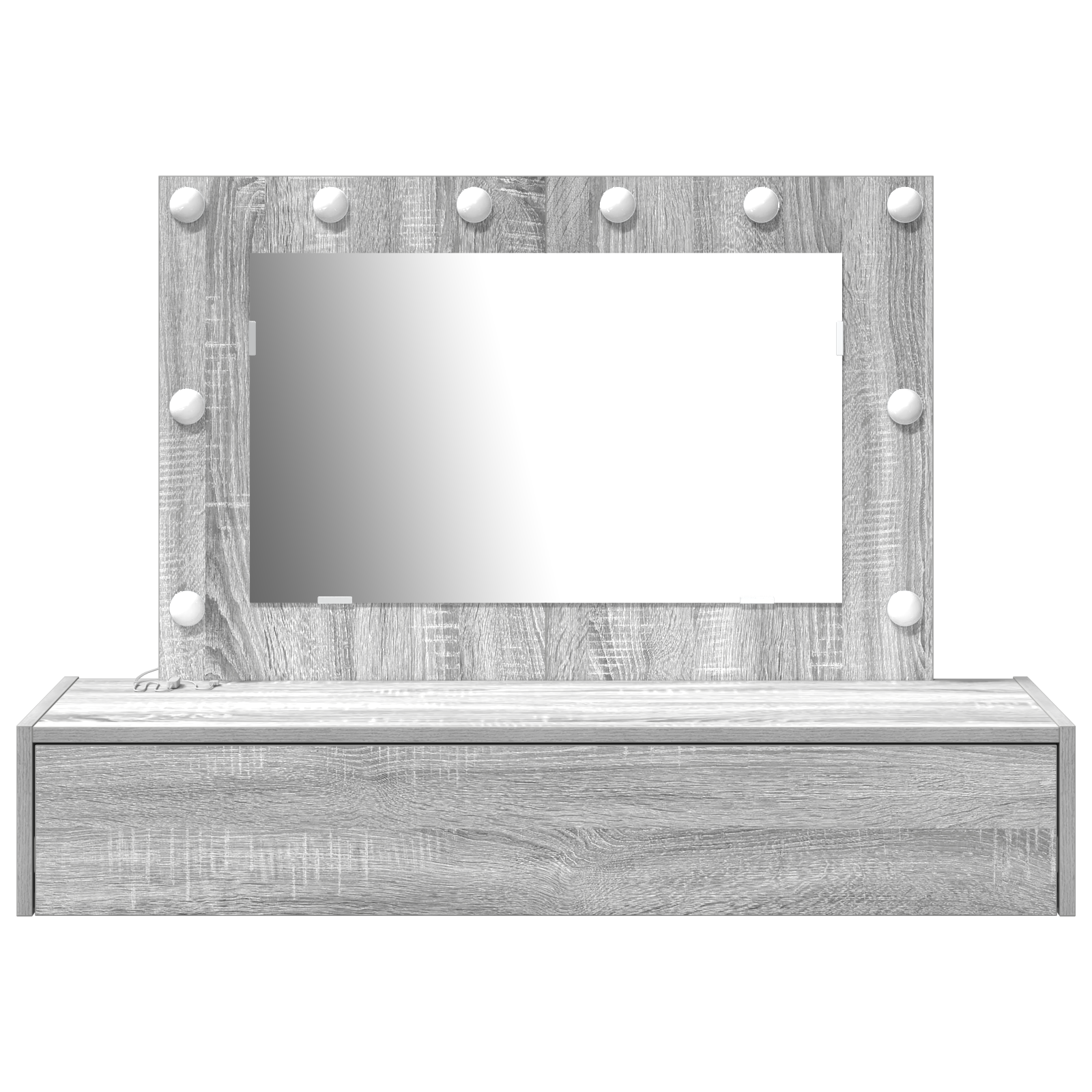 Table de Toilette Gris 100 x 40 x 70 cm Bois d'ingénierie - XIOS