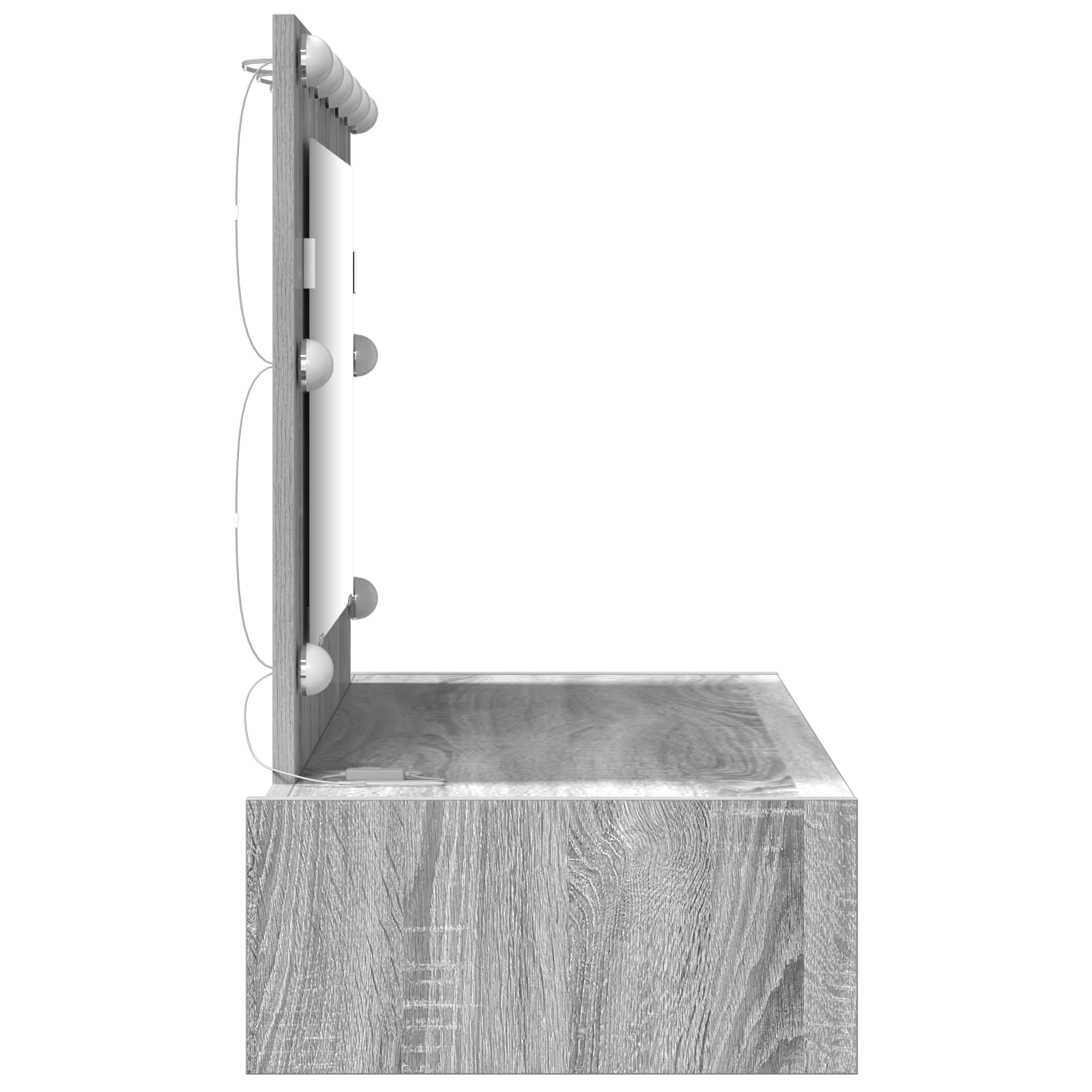 Table de Toilette Gris 100 x 40 x 70 cm Bois d'ingénierie - XIOS