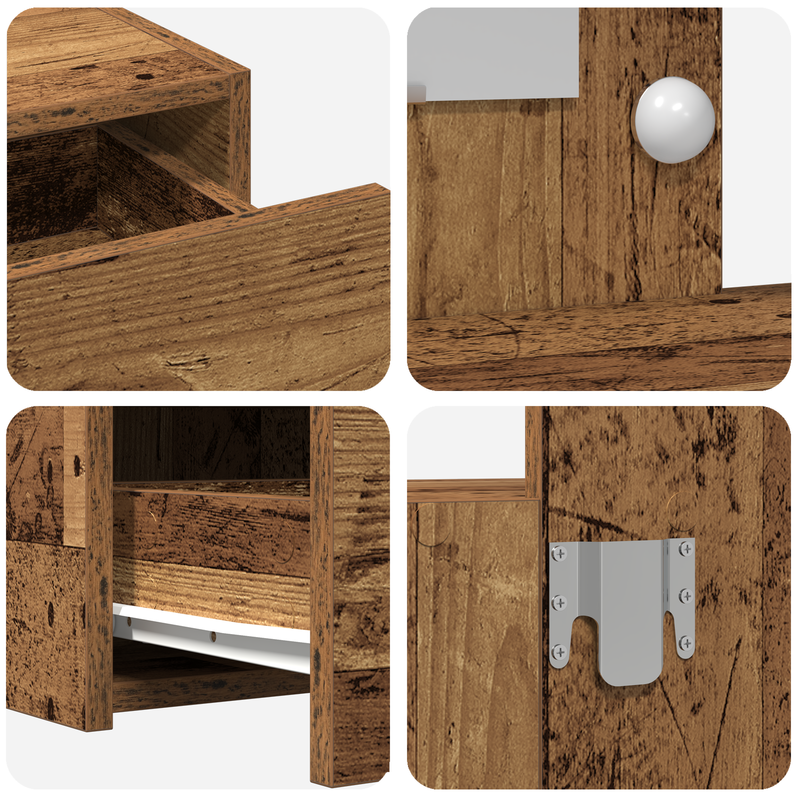 Table de Toilette Marron 100 x 40 x 70 cm Bois d'ingénierie - XIOS