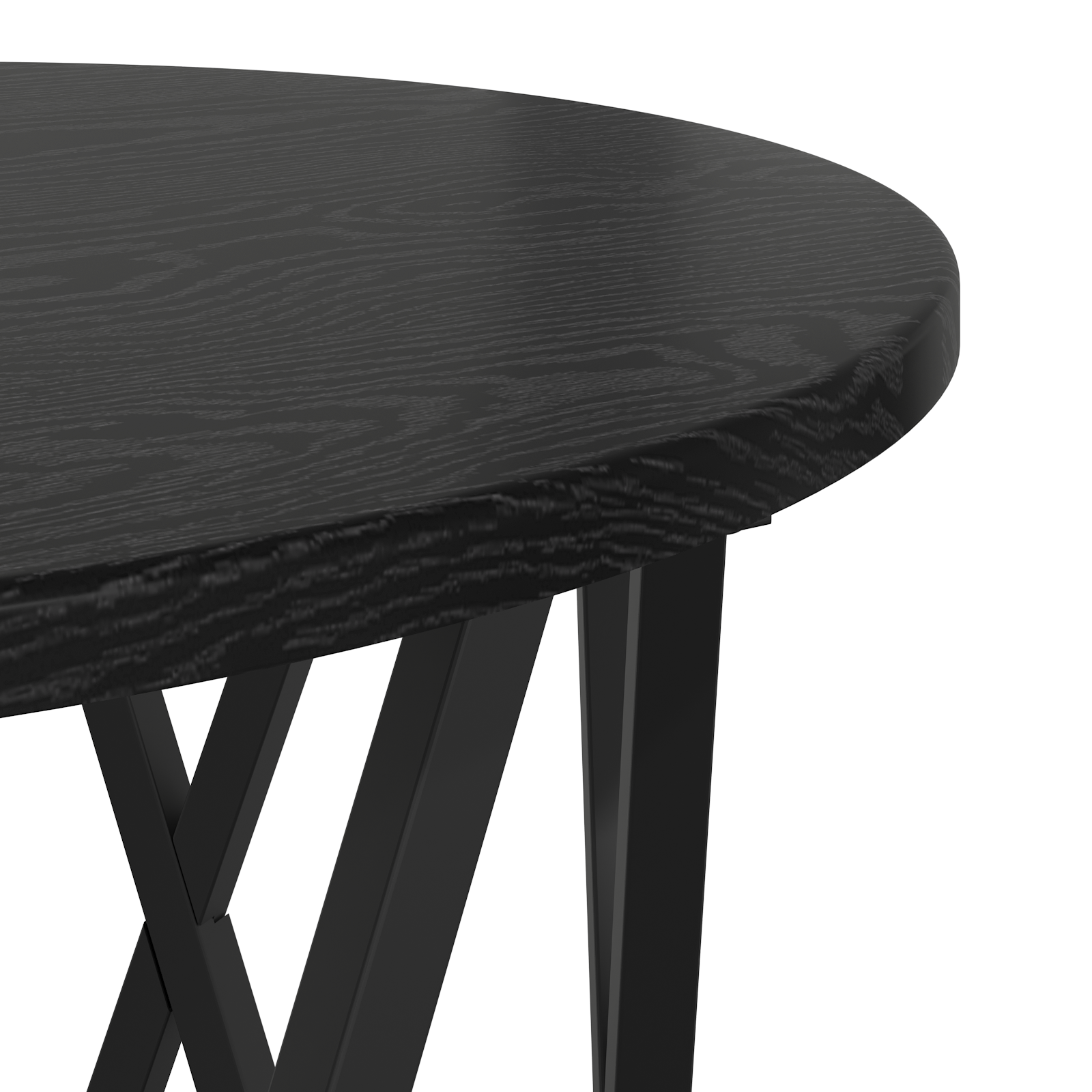 Tables d'appoint empilables vidaXL 2 pcs Noir Chêne en bois XIOS